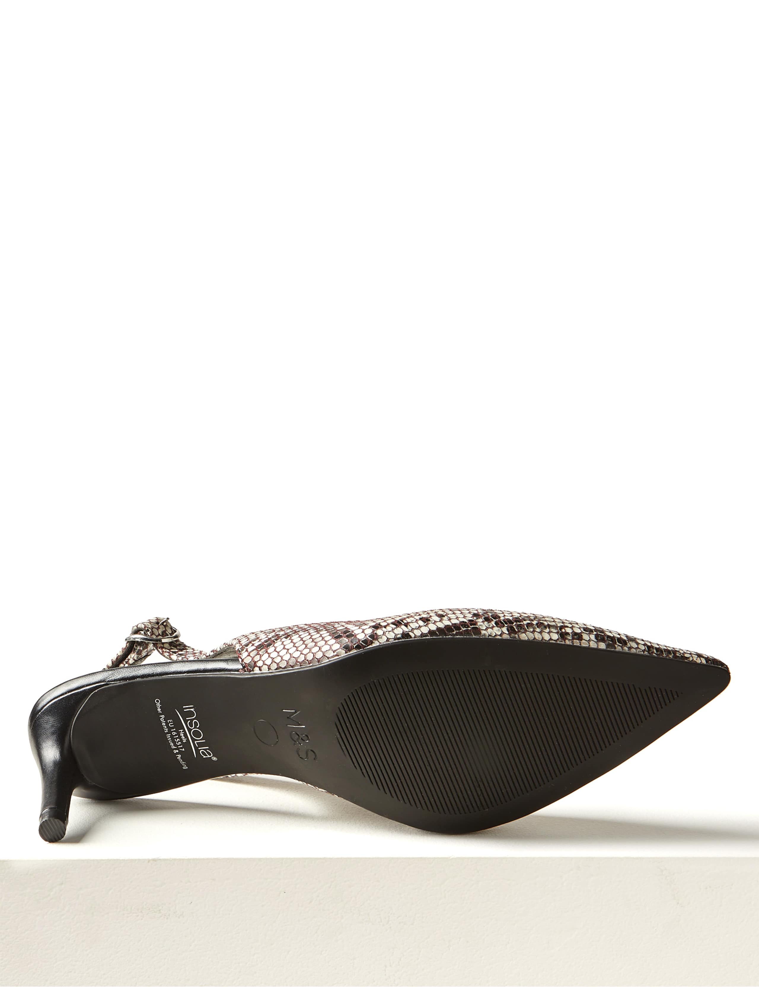 Leather Kitten Heel Slingback Shoes 5 of 5