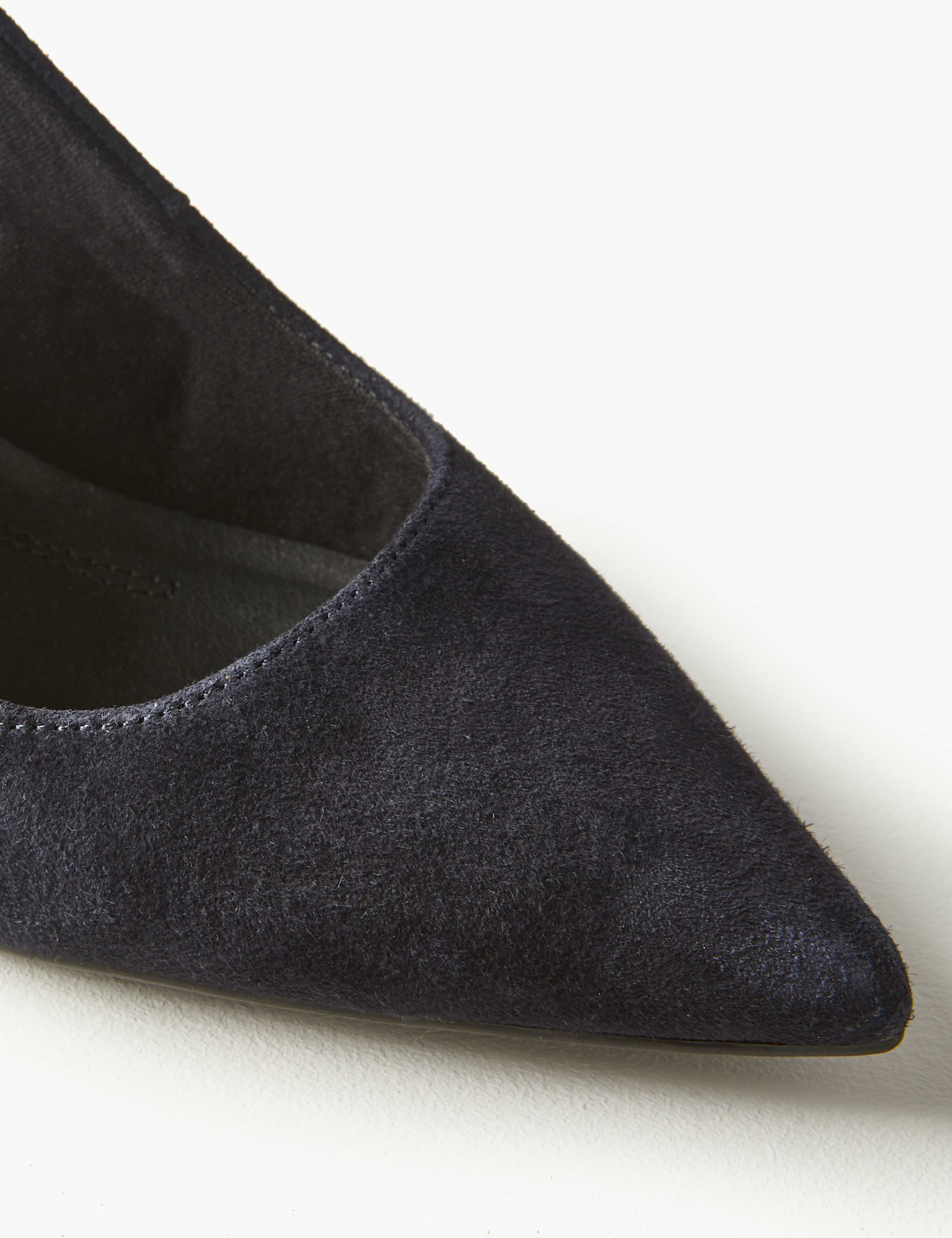 Suede Stiletto Heel Slingback Shoes 4 of 5