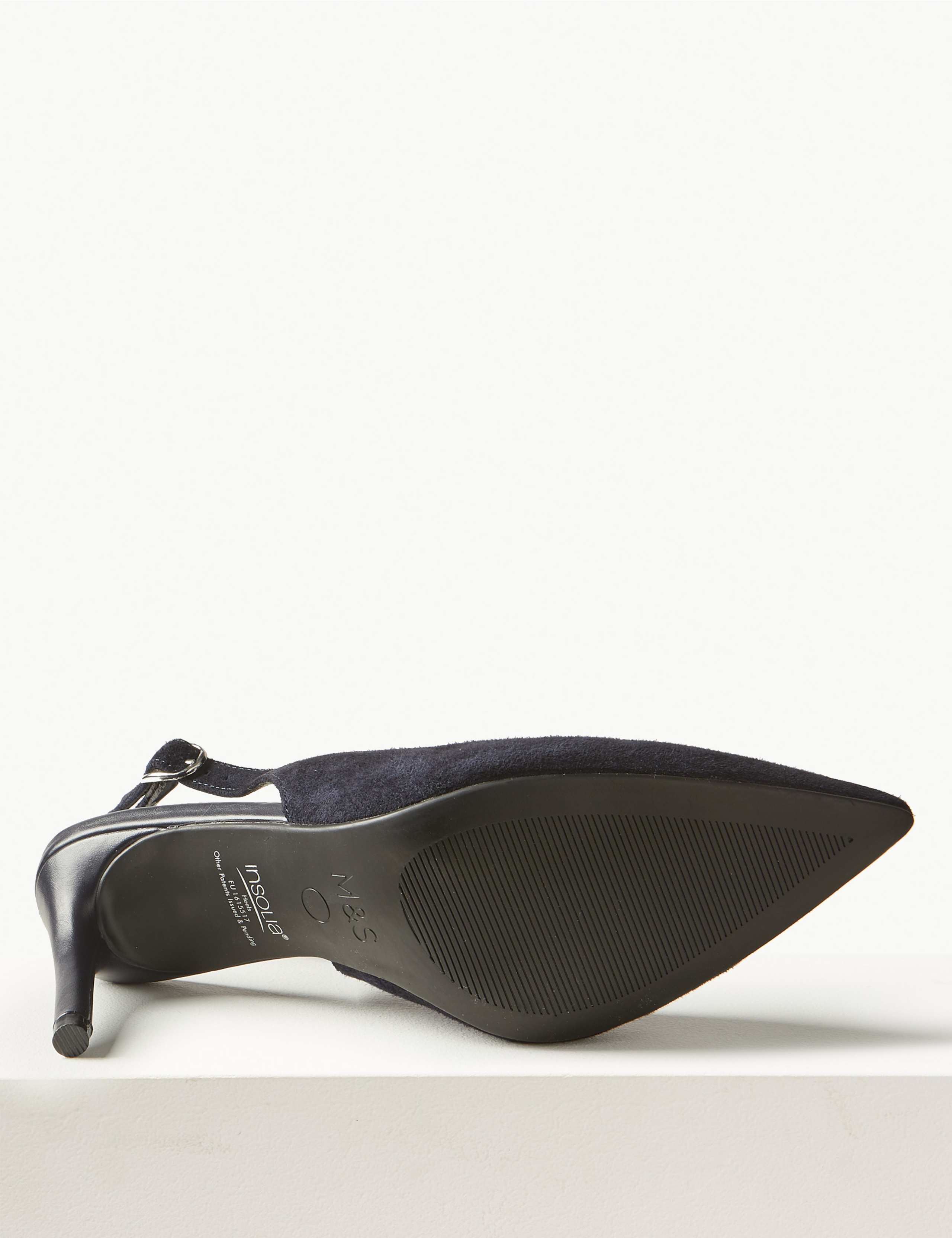Suede Stiletto Heel Slingback Shoes 5 of 5