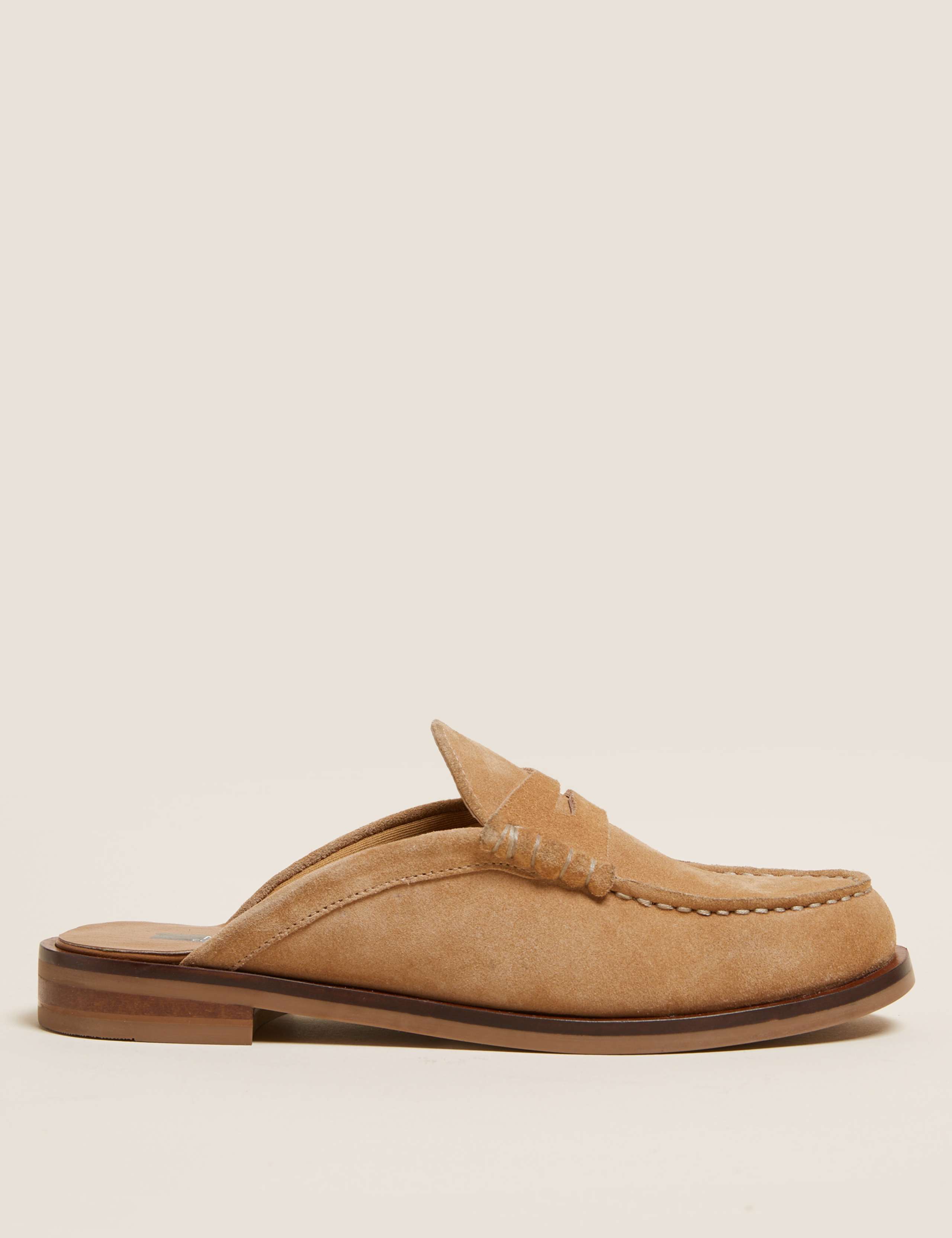 Suede Slip On Mules 1 of 4