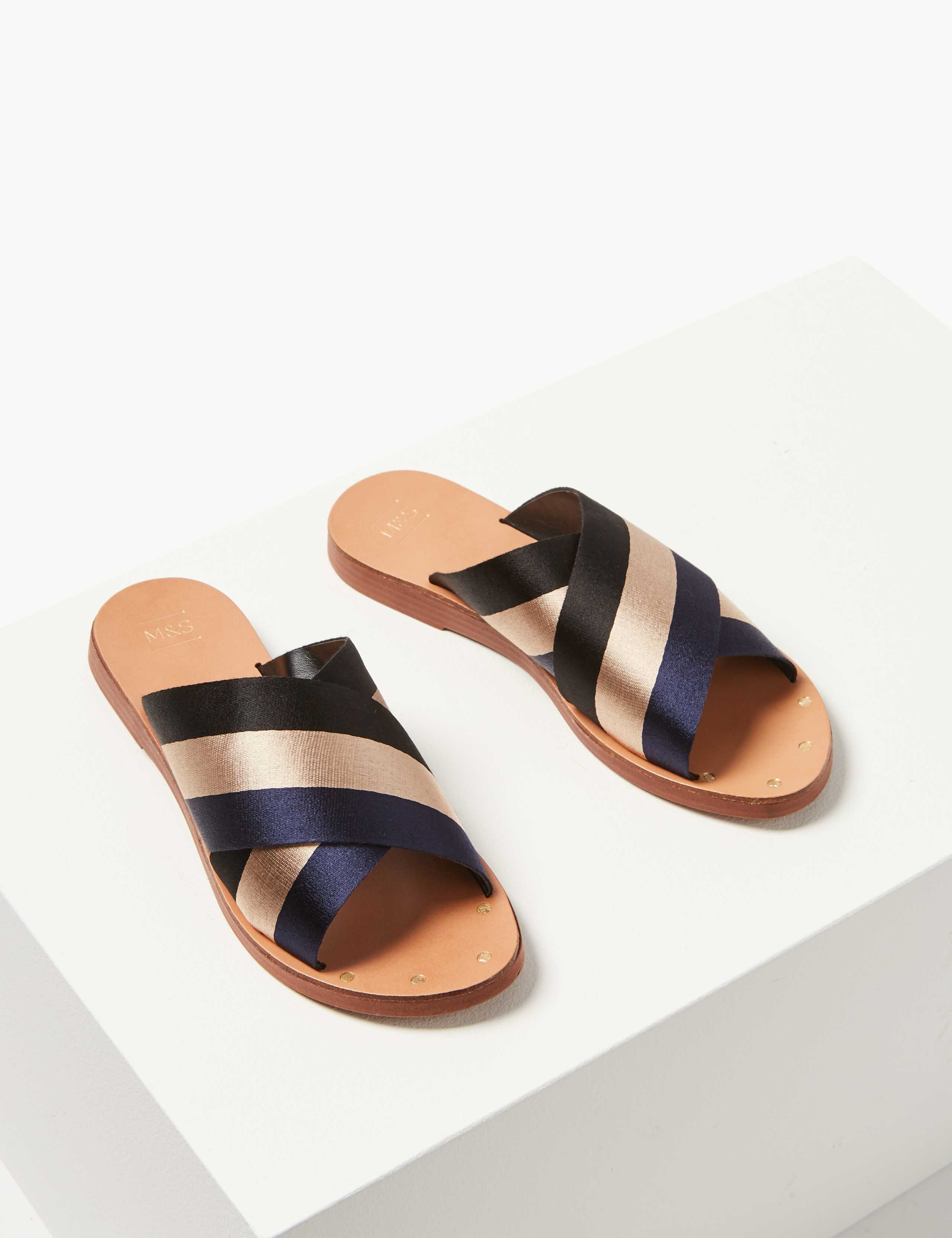 Cross Front Slide Sandals 3 of 5