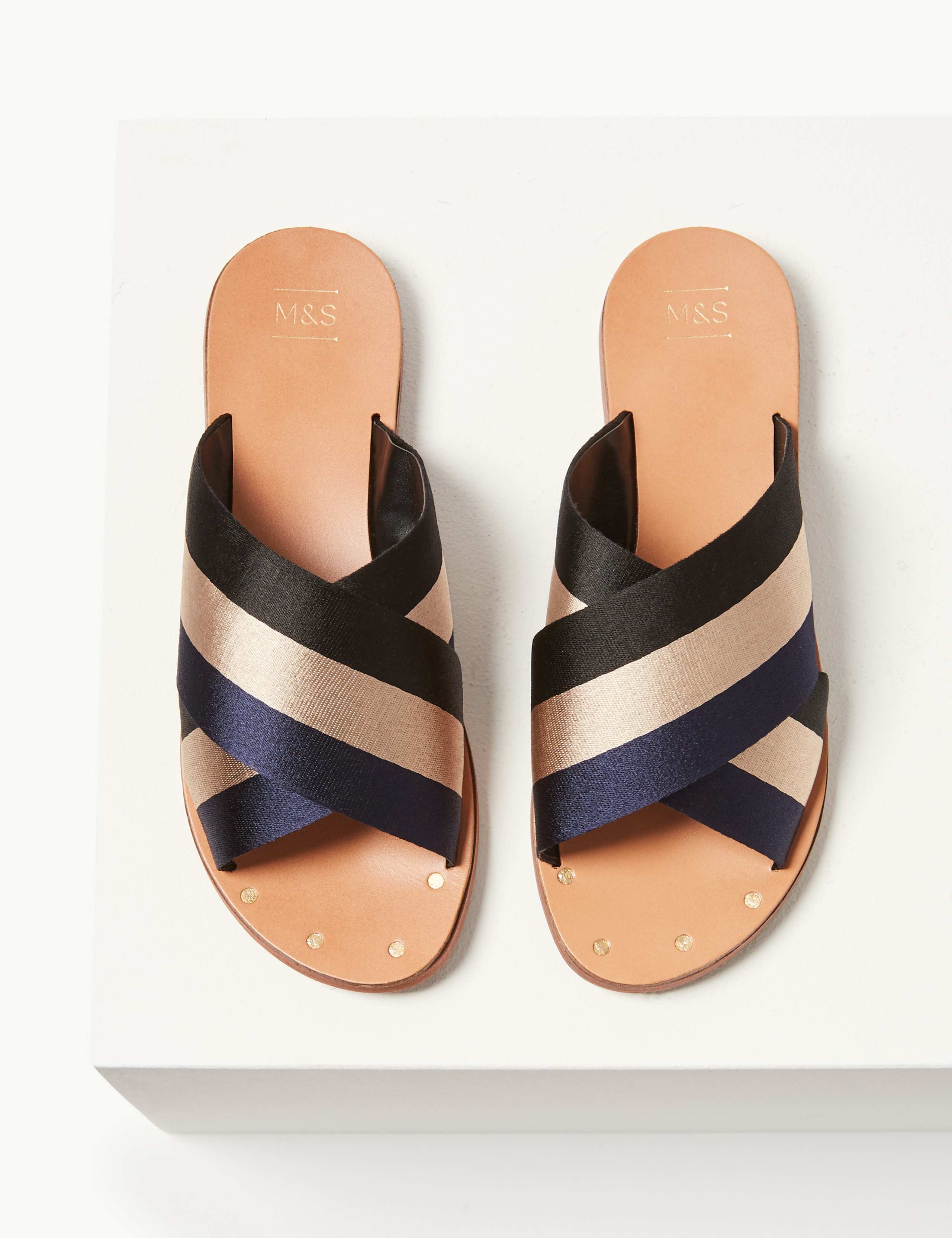 Cross Front Slide Sandals 4 of 5