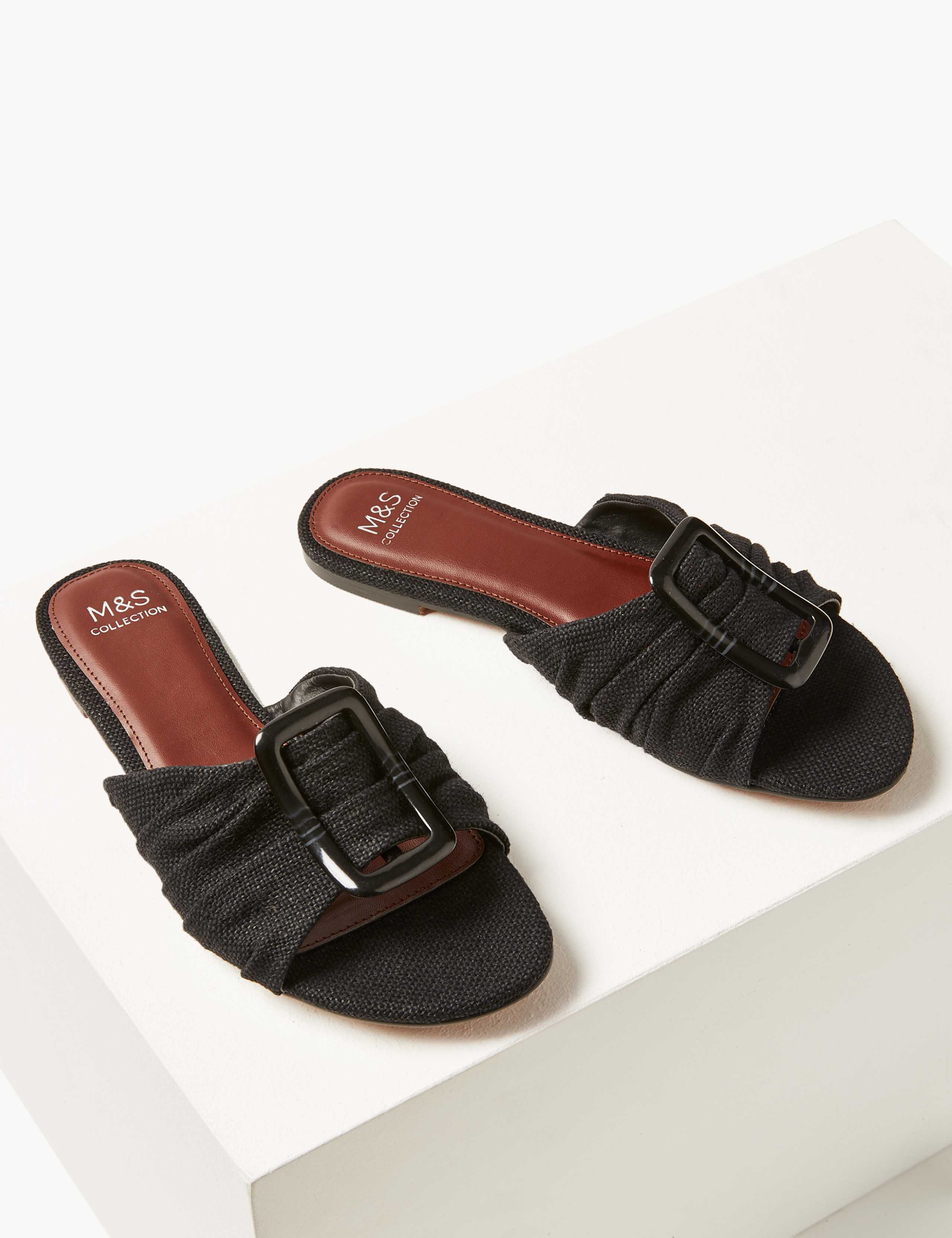 Ruched Buckle Sandals 3 of 5