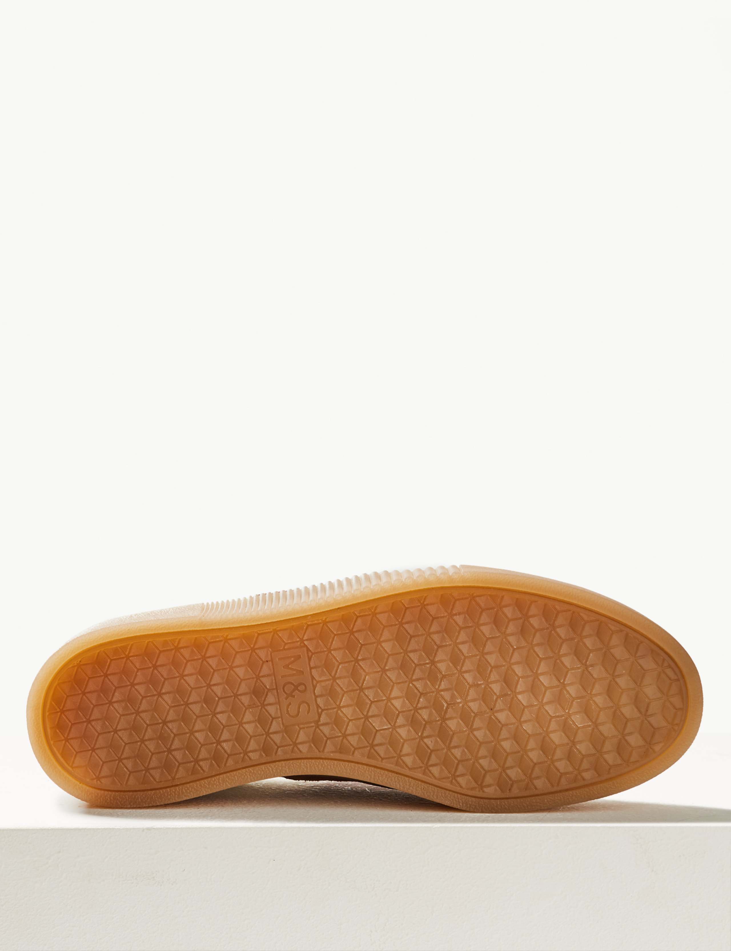 Leather Suede Panel Lace-up Trainers 5 of 5