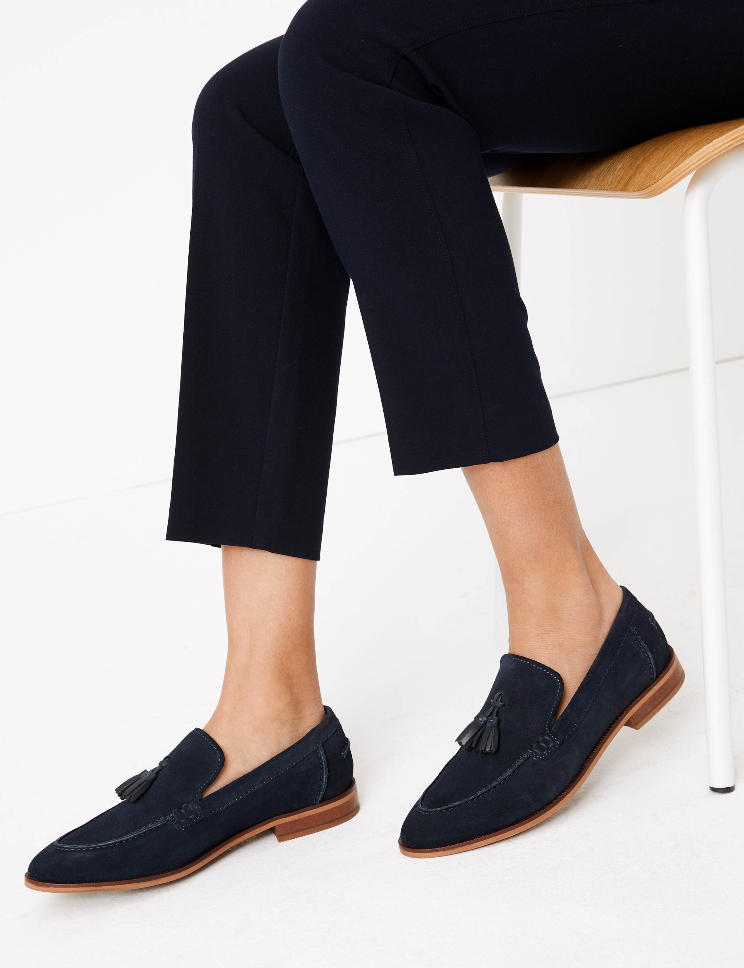 Suede Tassel Loafers 1 of 5