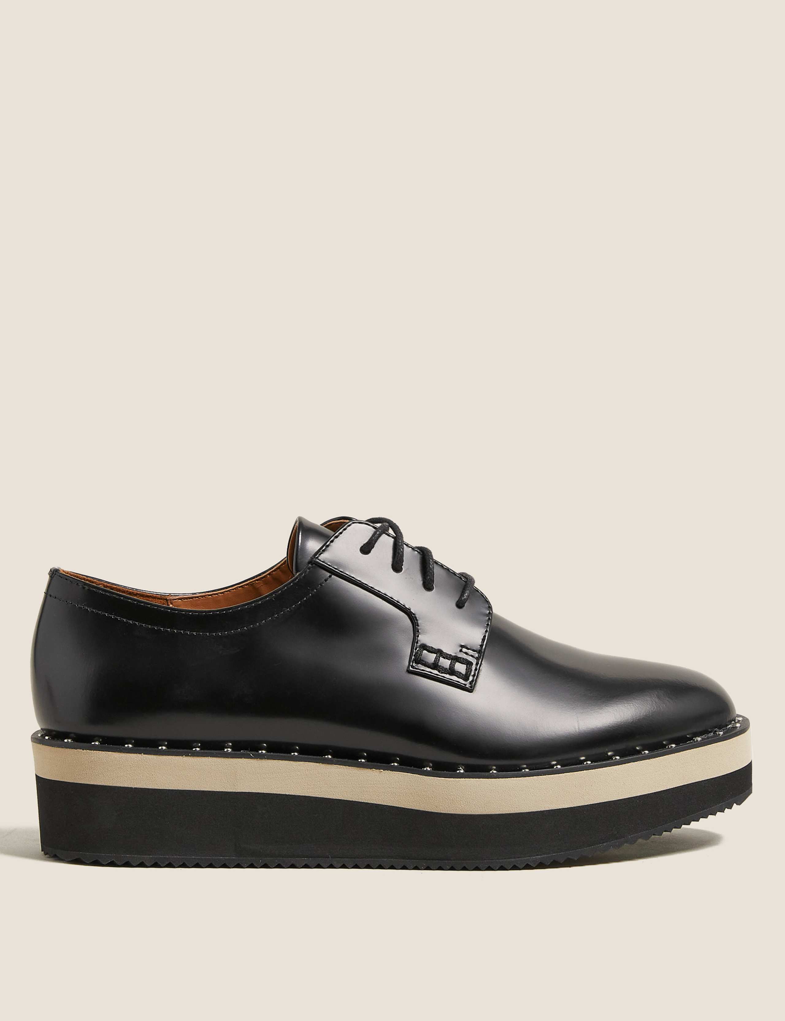 Leather Lace Up Flatform Brogues 6 of 6
