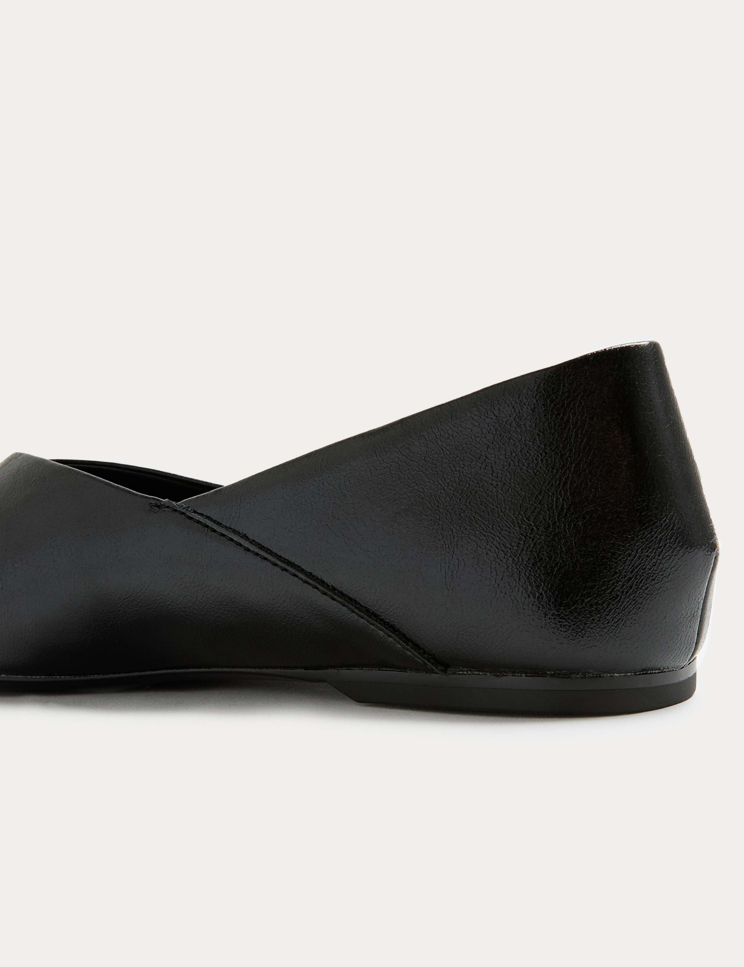 Slip On Flat Chisel Toe Ballet Pumps 3 of 3