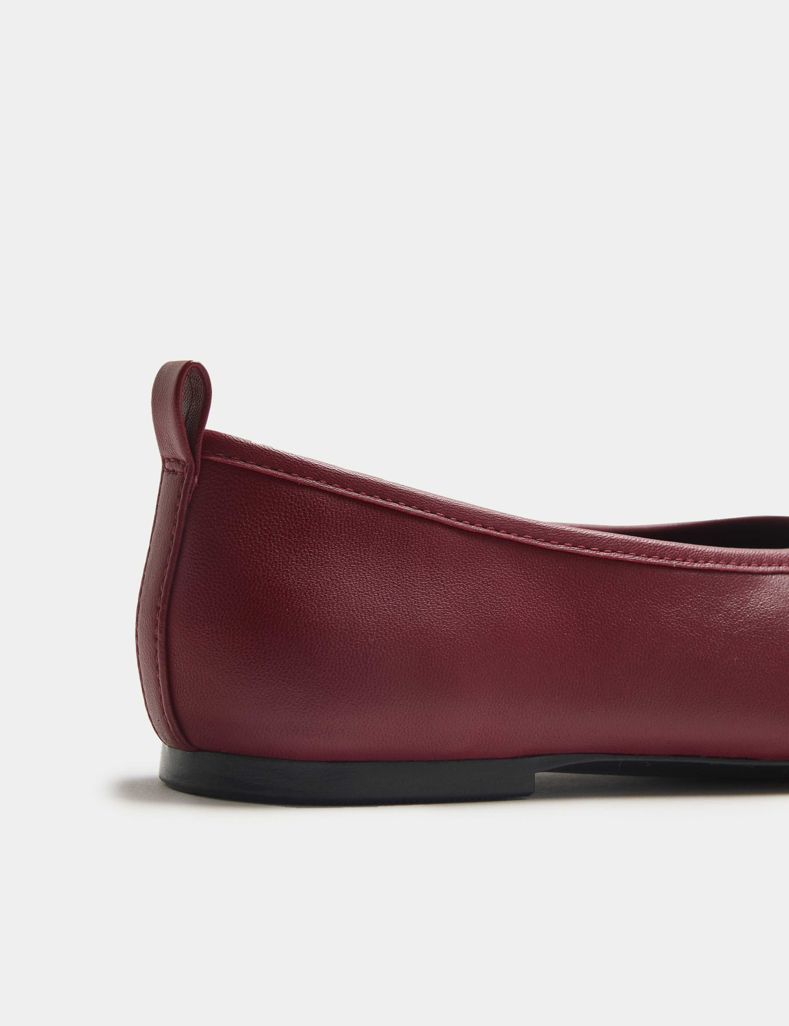 Leather Slip On Flat Ballet Pumps 3 of 3