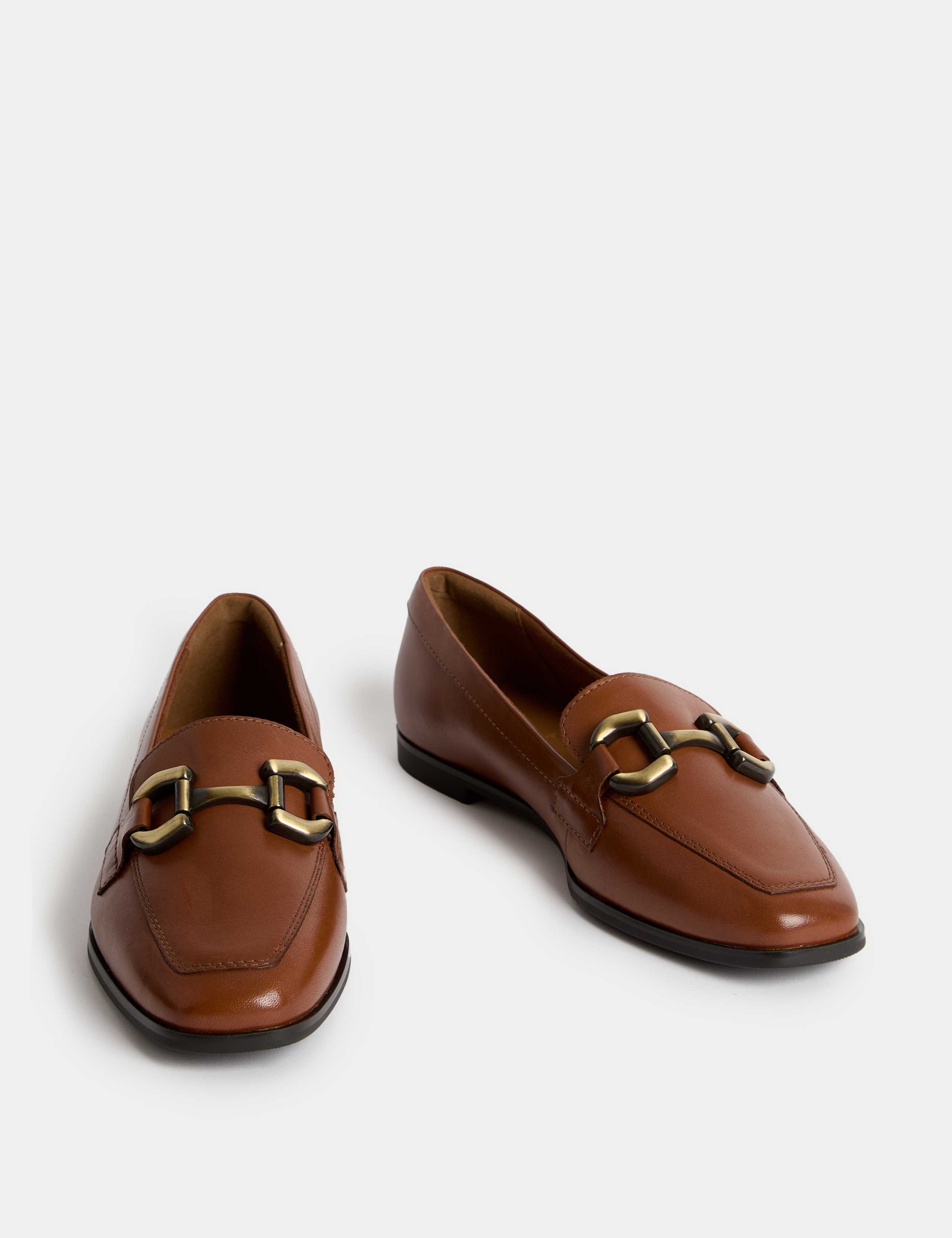 Leather Trim Flat Loafers 2 of 3