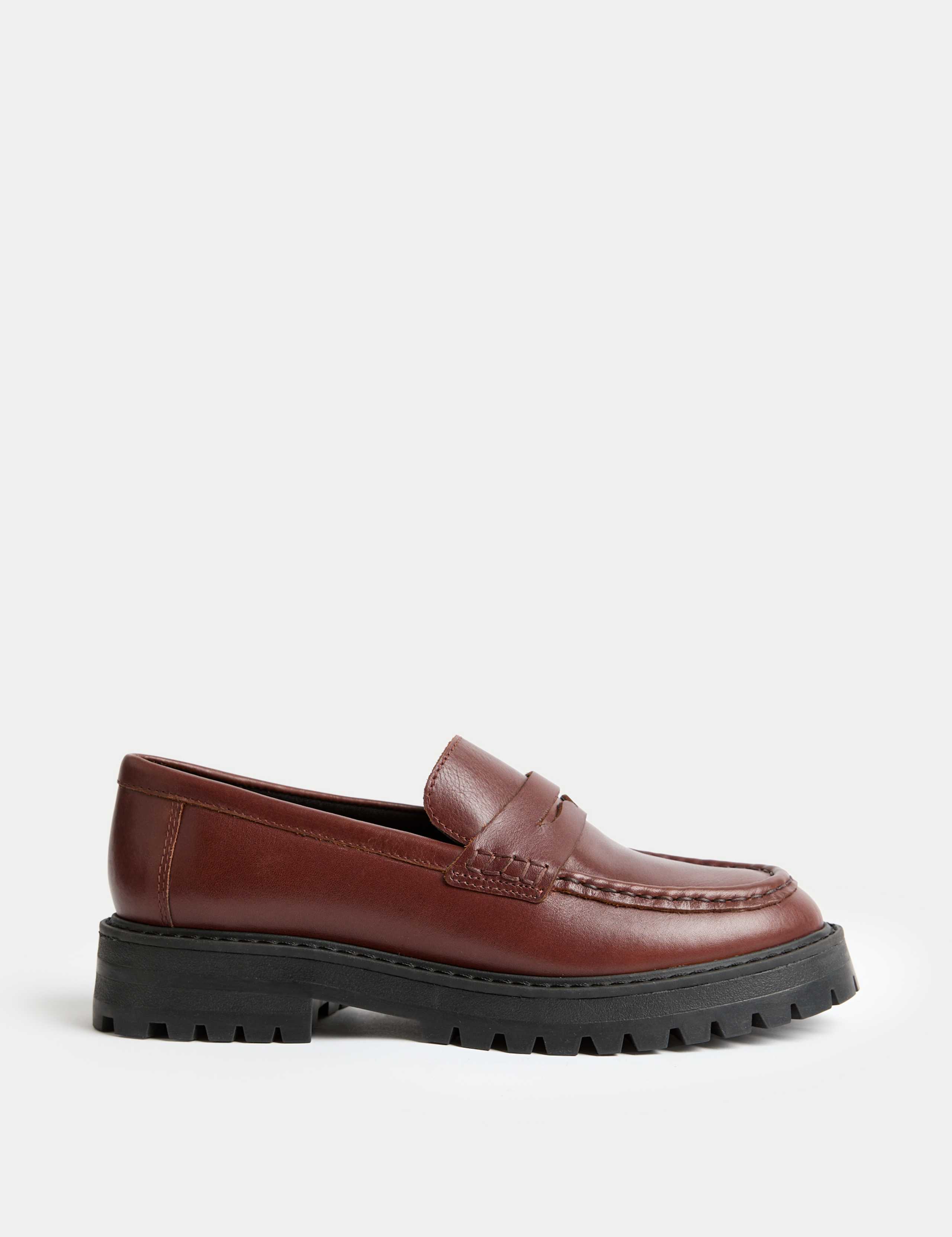 Leather Chunky Loafers 1 of 3