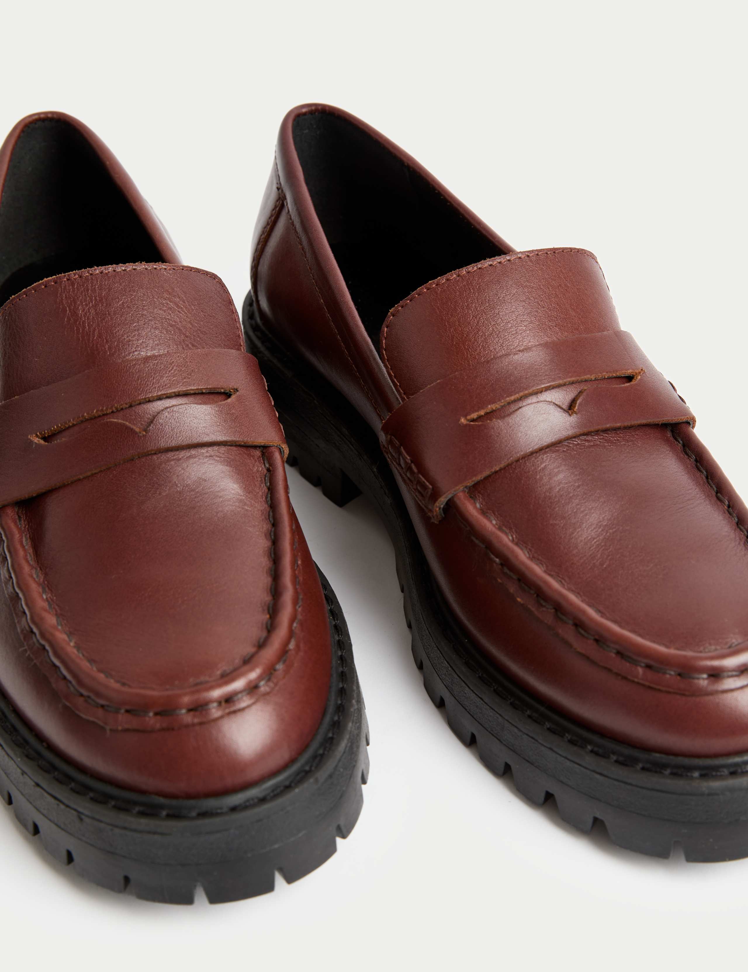 Leather Chunky Loafers 3 of 3