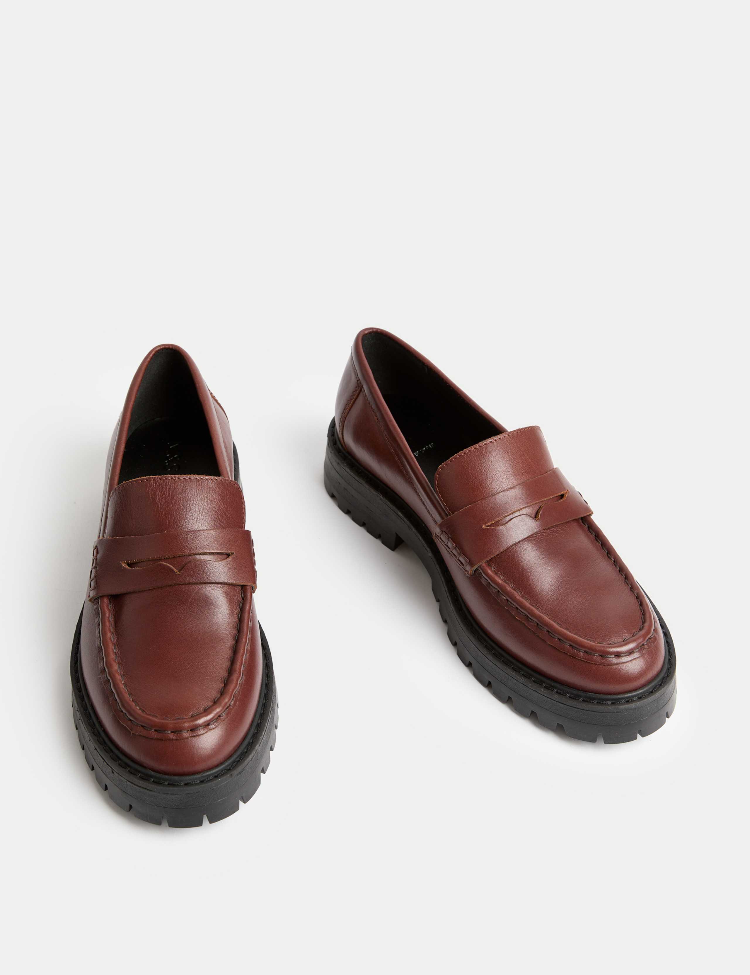 Leather Chunky Loafers 2 of 3