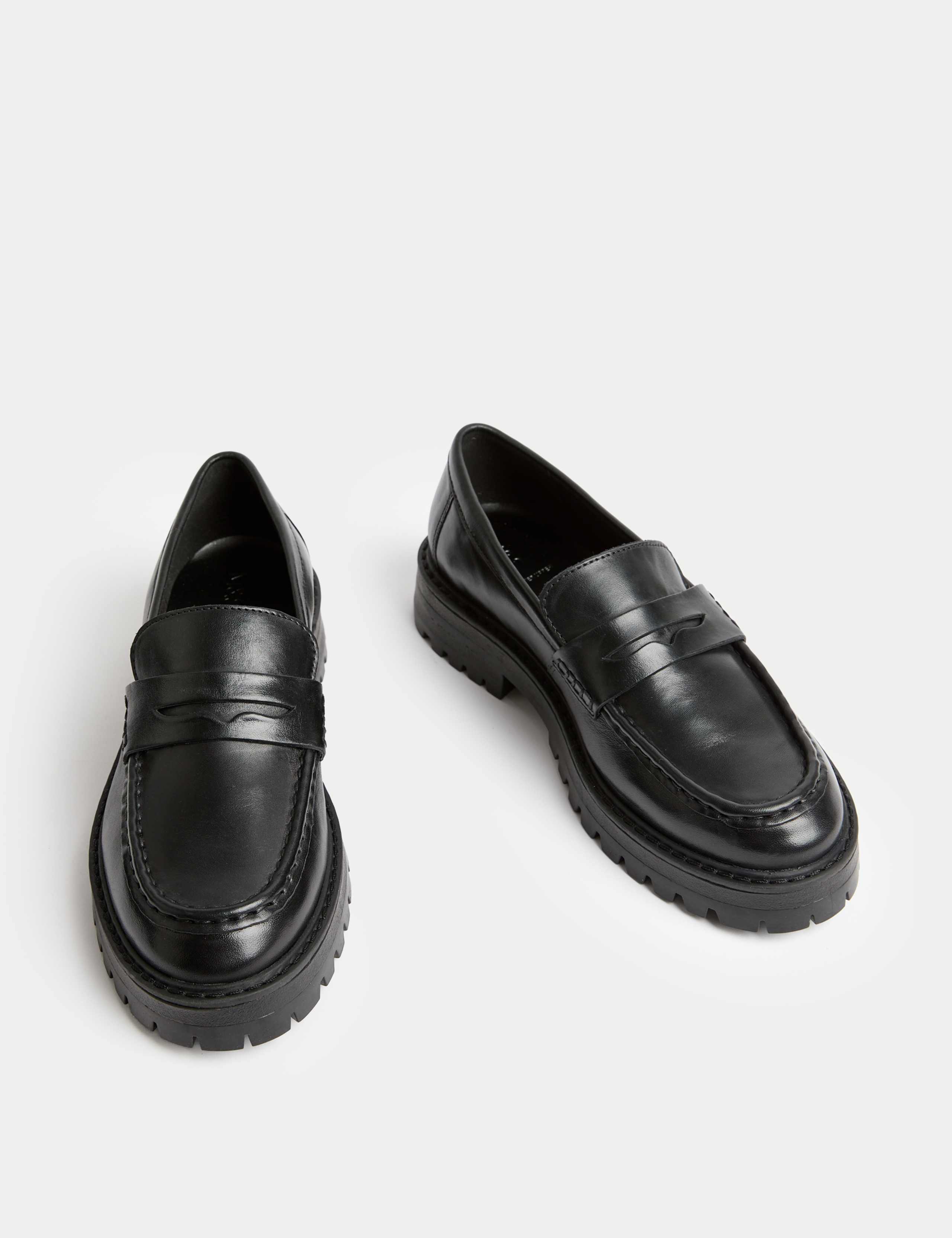 Leather Chunky Loafers 2 of 3
