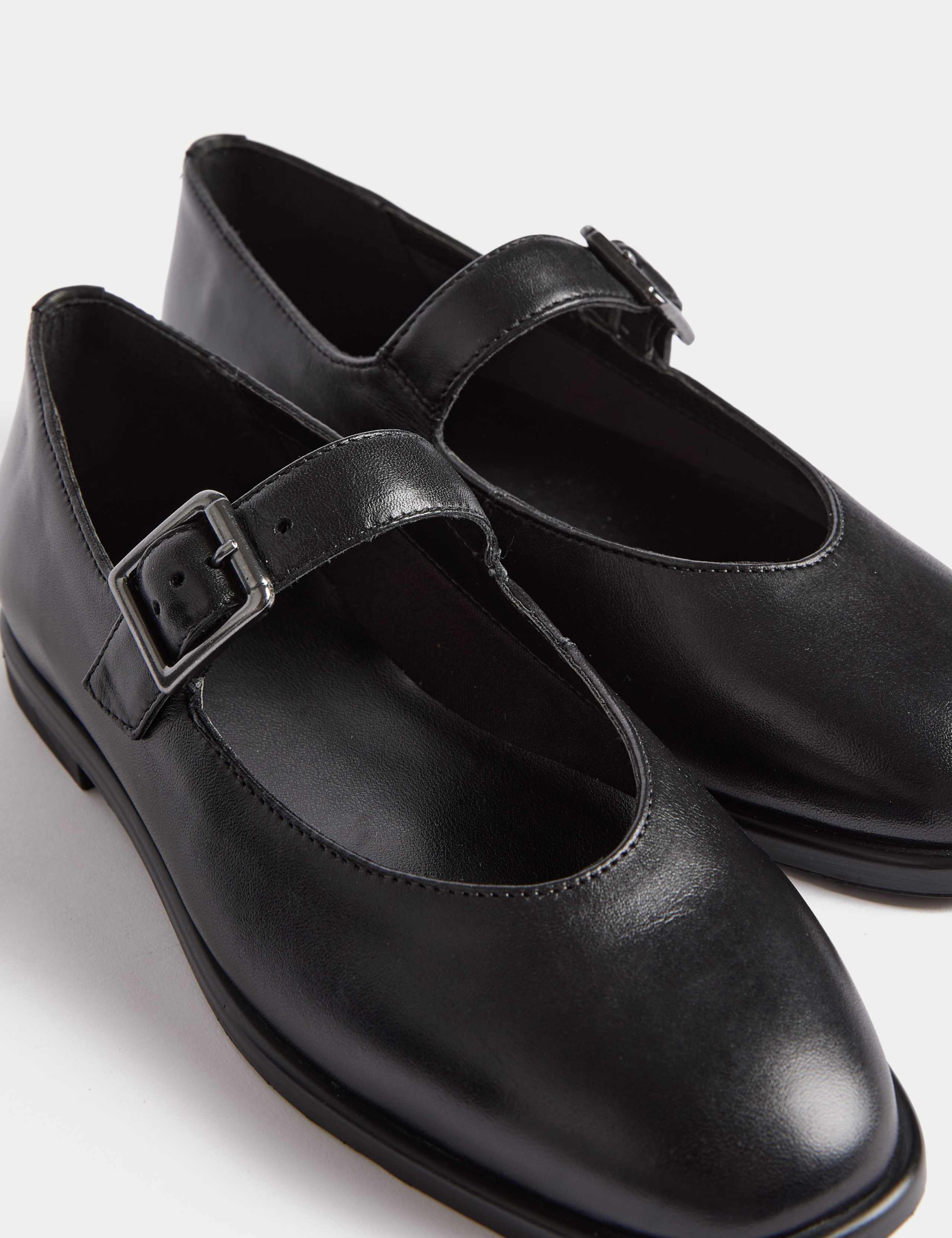 Leather Strappy Flat Pumps 3 of 3