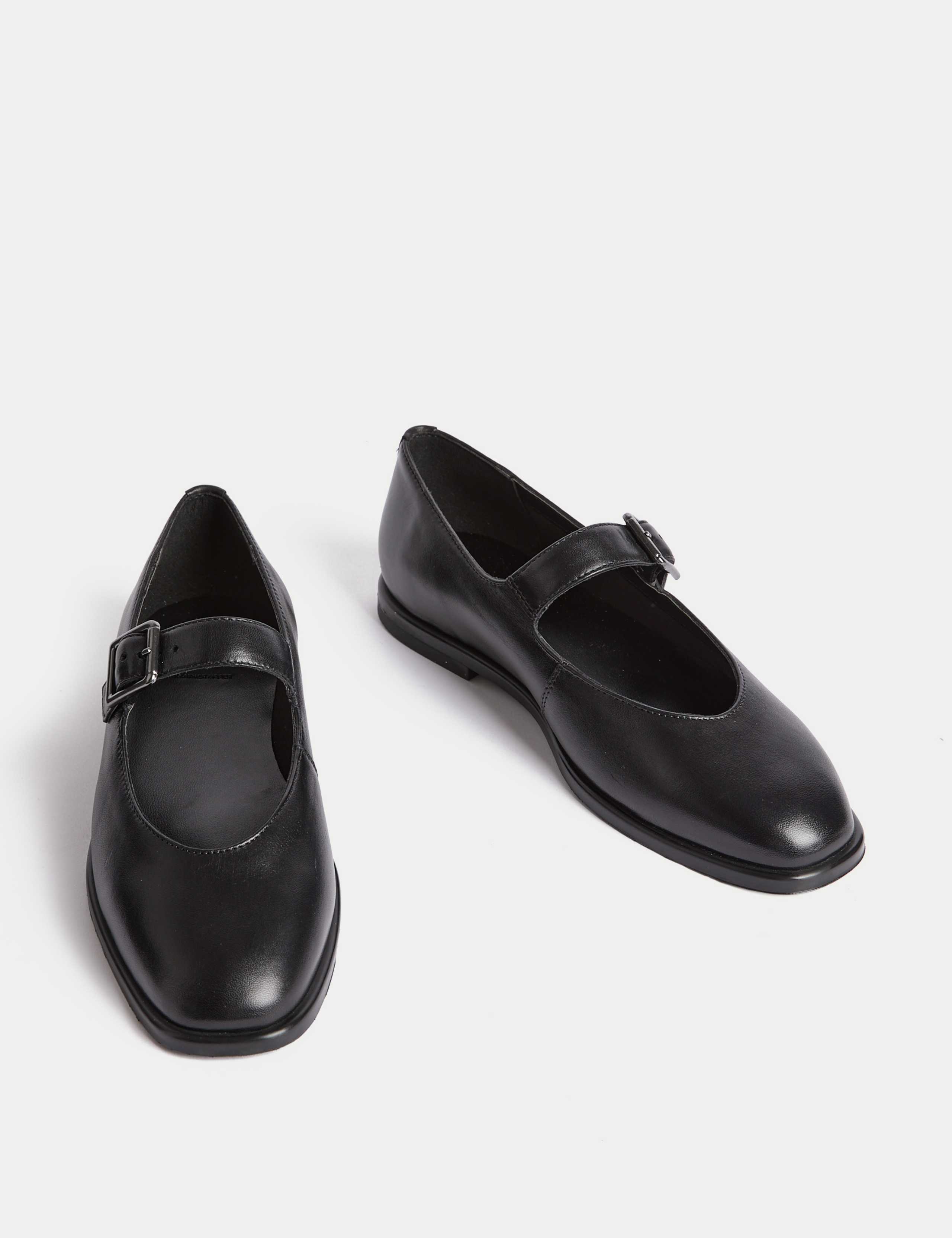 Leather Strappy Flat Pumps 2 of 3