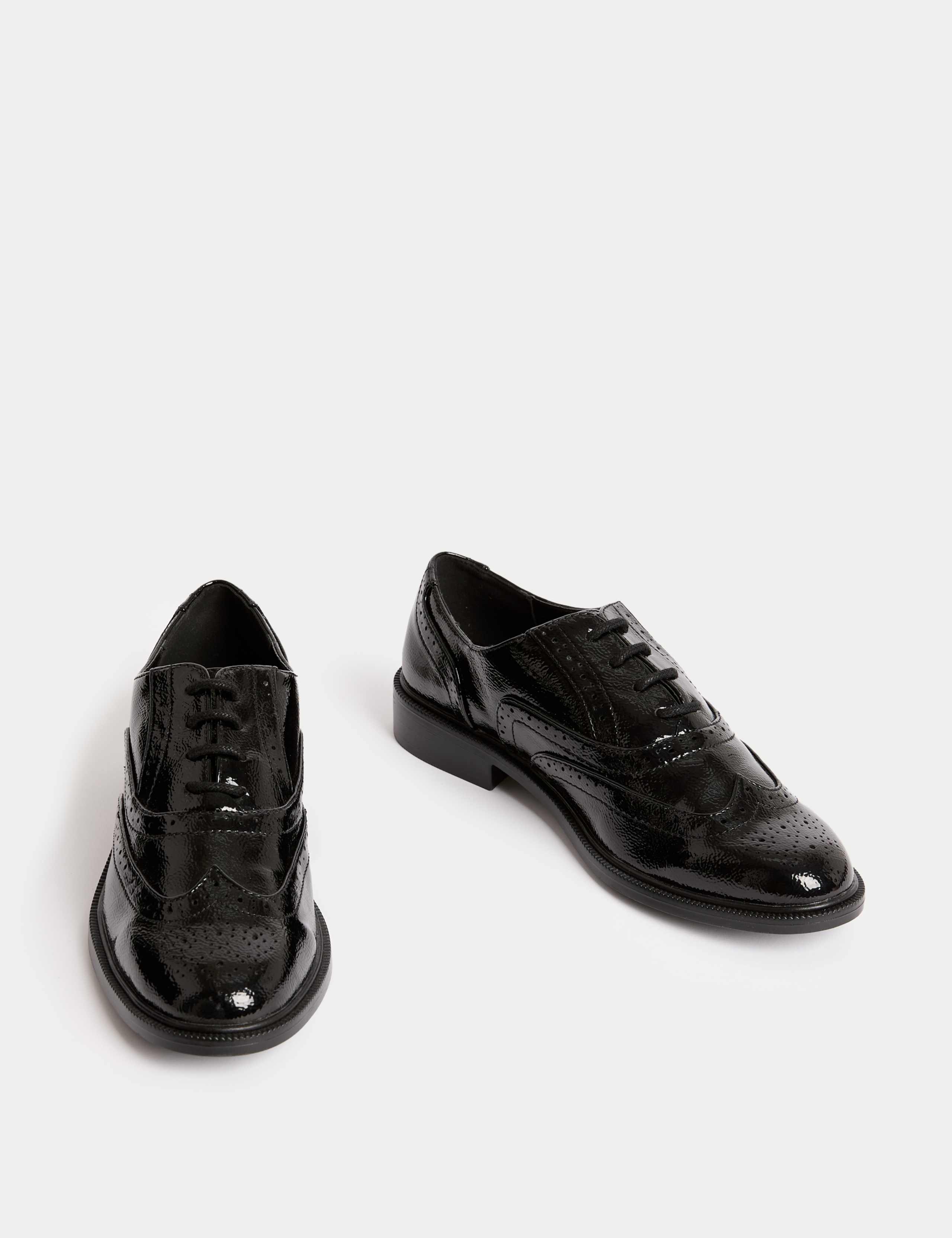 Leather Patent Flat Brogues 2 of 3