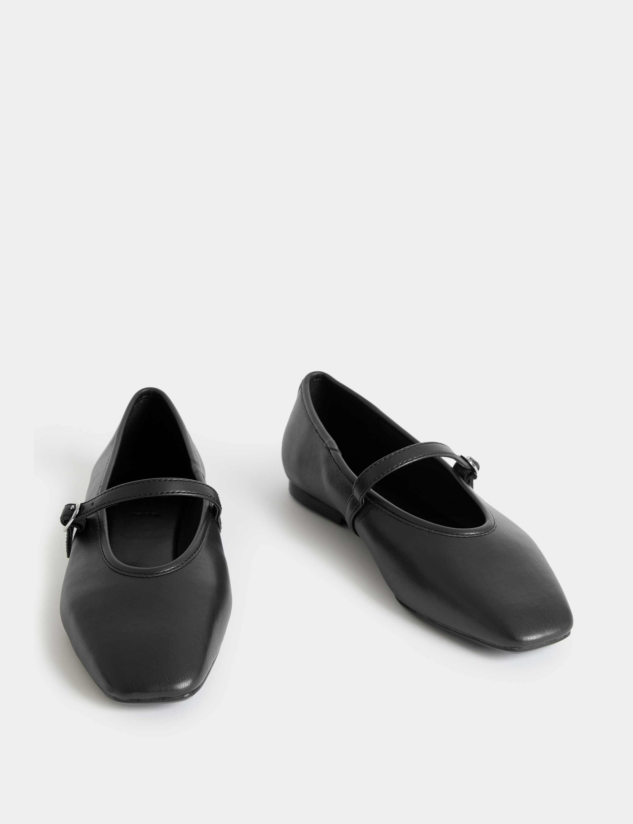 Wide Fit Strappy Flat Ballet Pumps 2 of 3