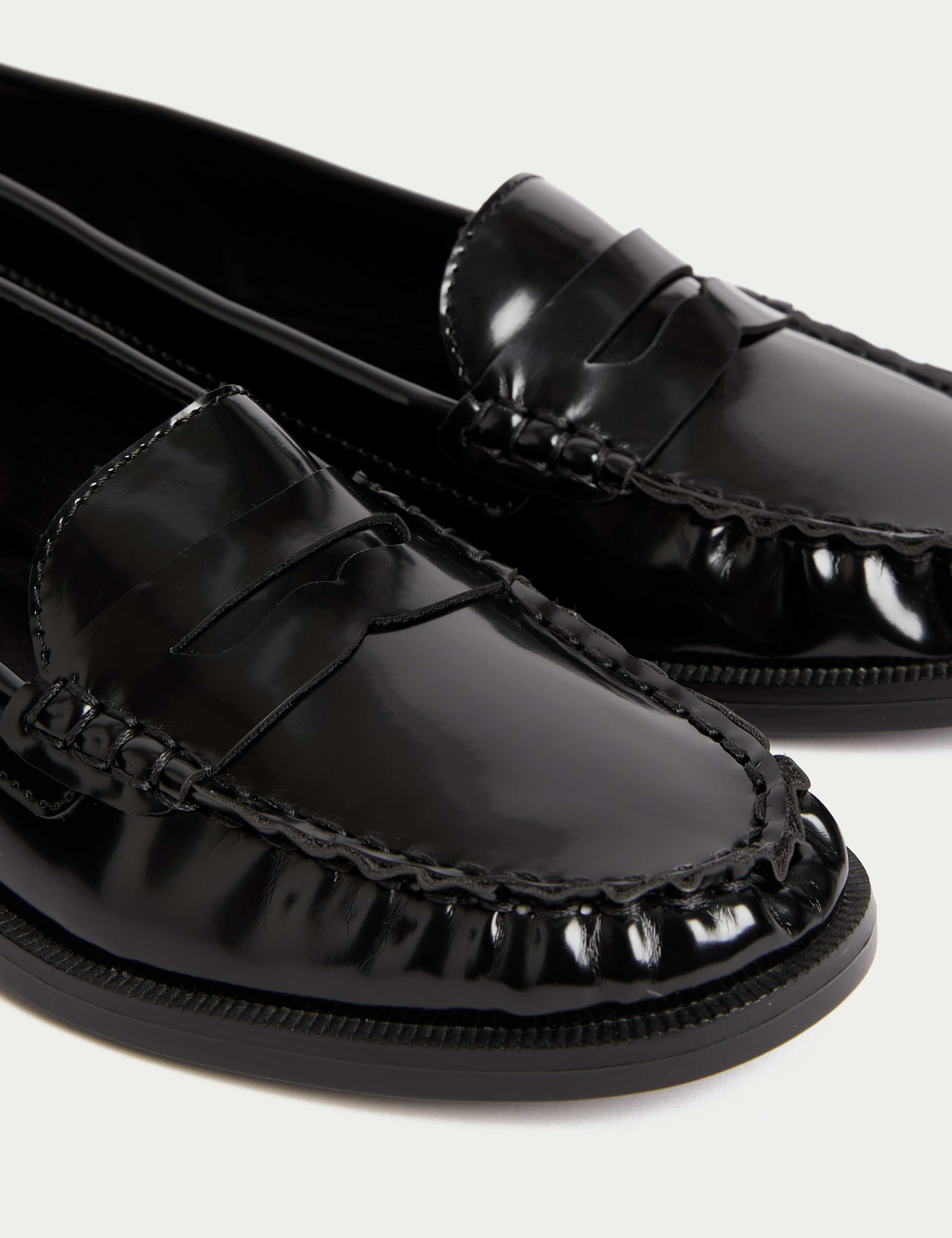 Patent Flat Penny Loafers 3 of 3