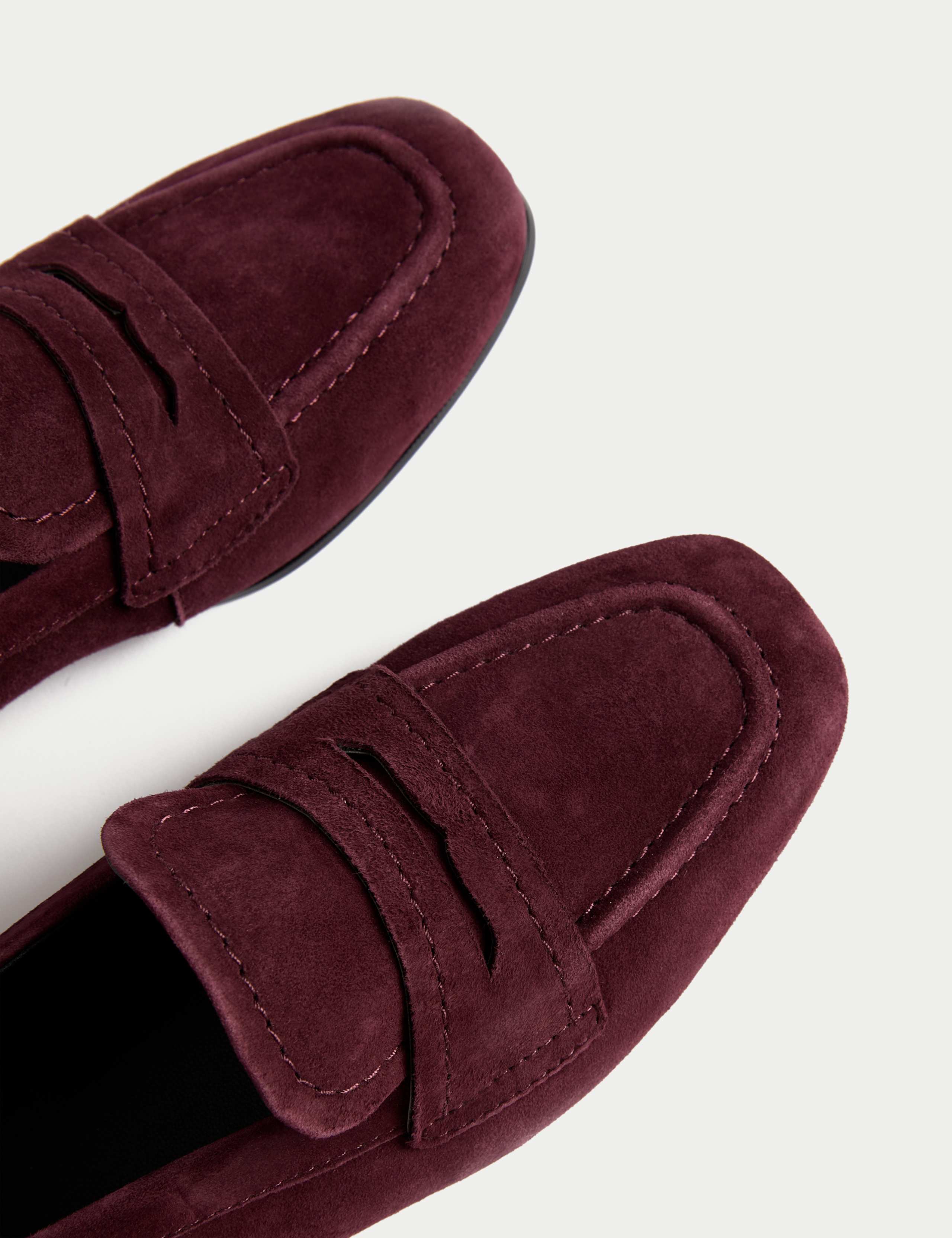 Suede Slip On Flat Loafers 3 of 3