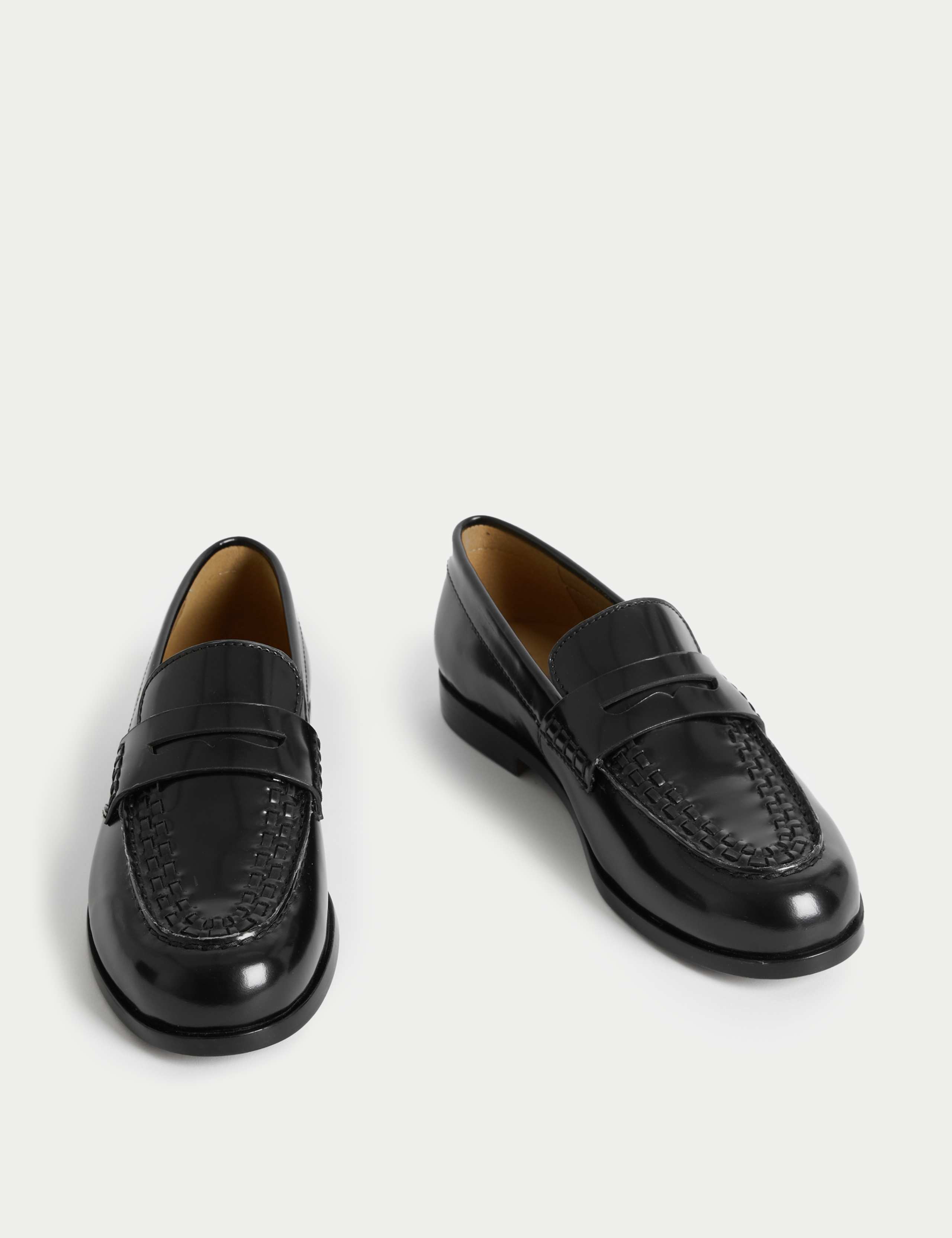 Leather Slip On Flat Loafers 2 of 3