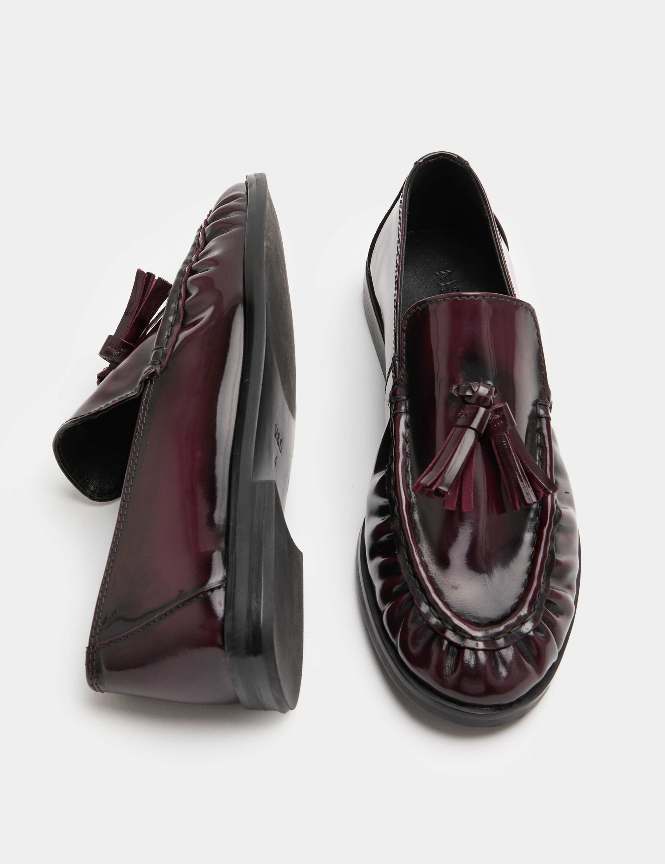 Leather Tassel Flat Loafers 2 of 2