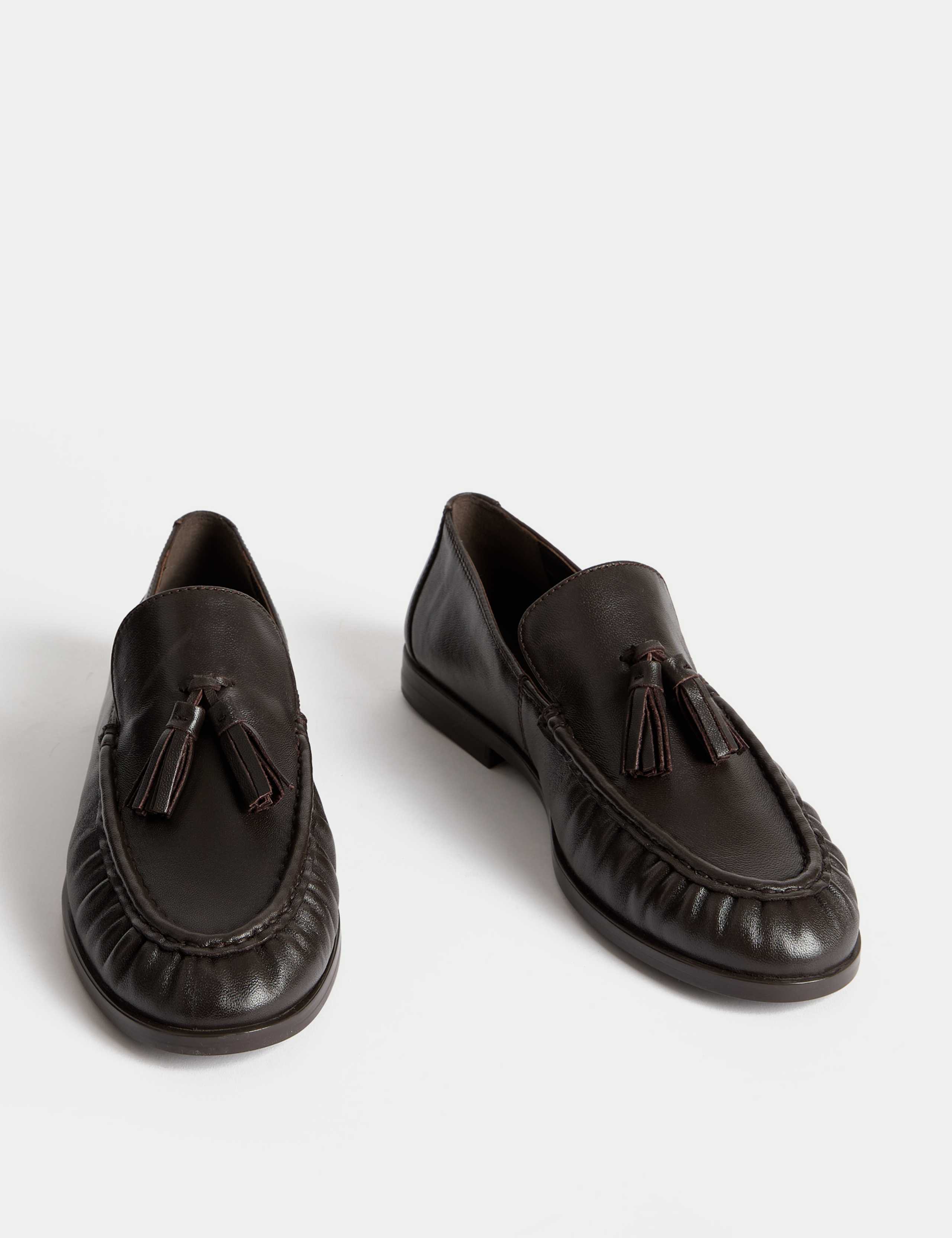 Leather Patent Tassel Flat Loafers 2 of 3