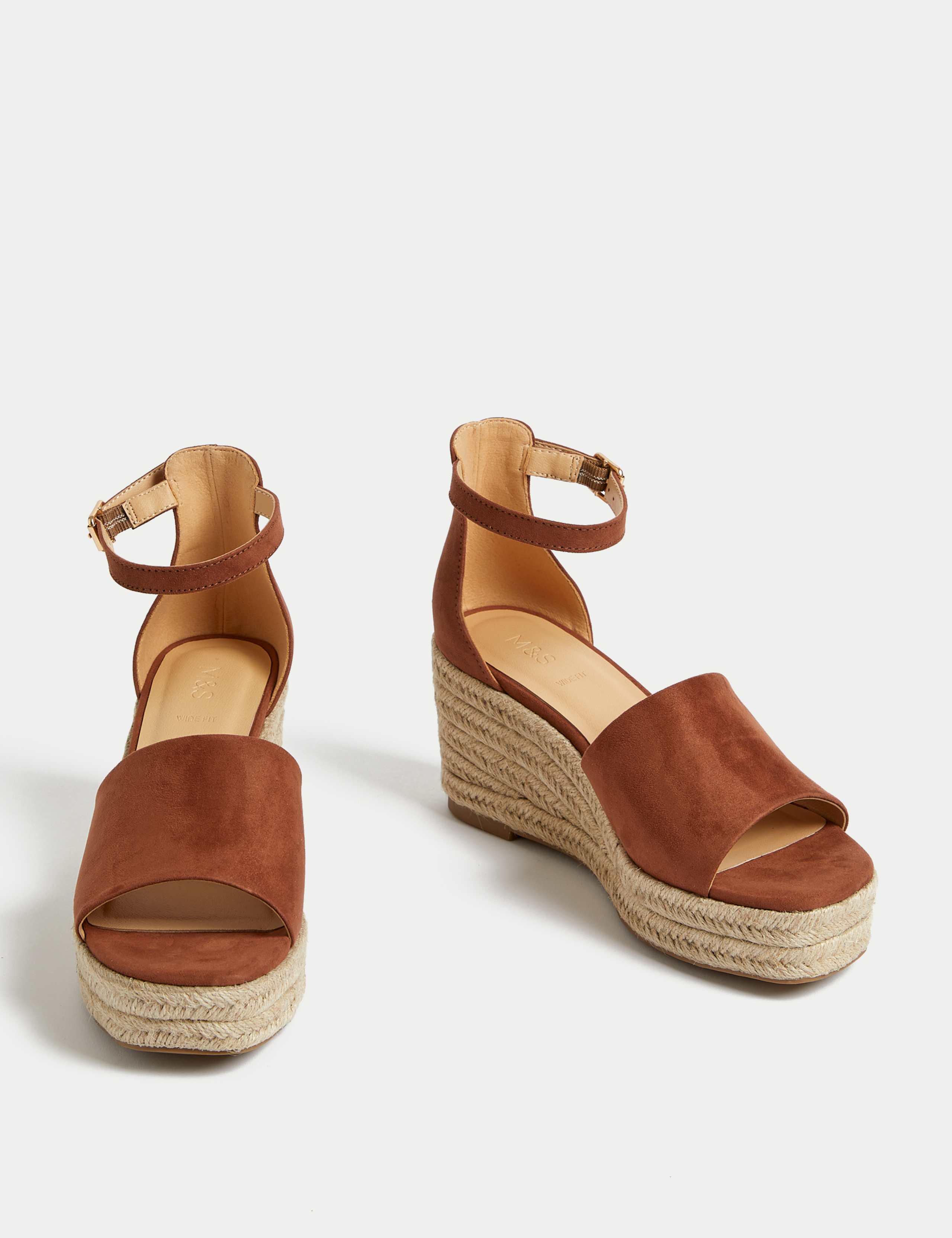 Wide Fit Ankle Strap Wedge Espadrilles 2 of 3