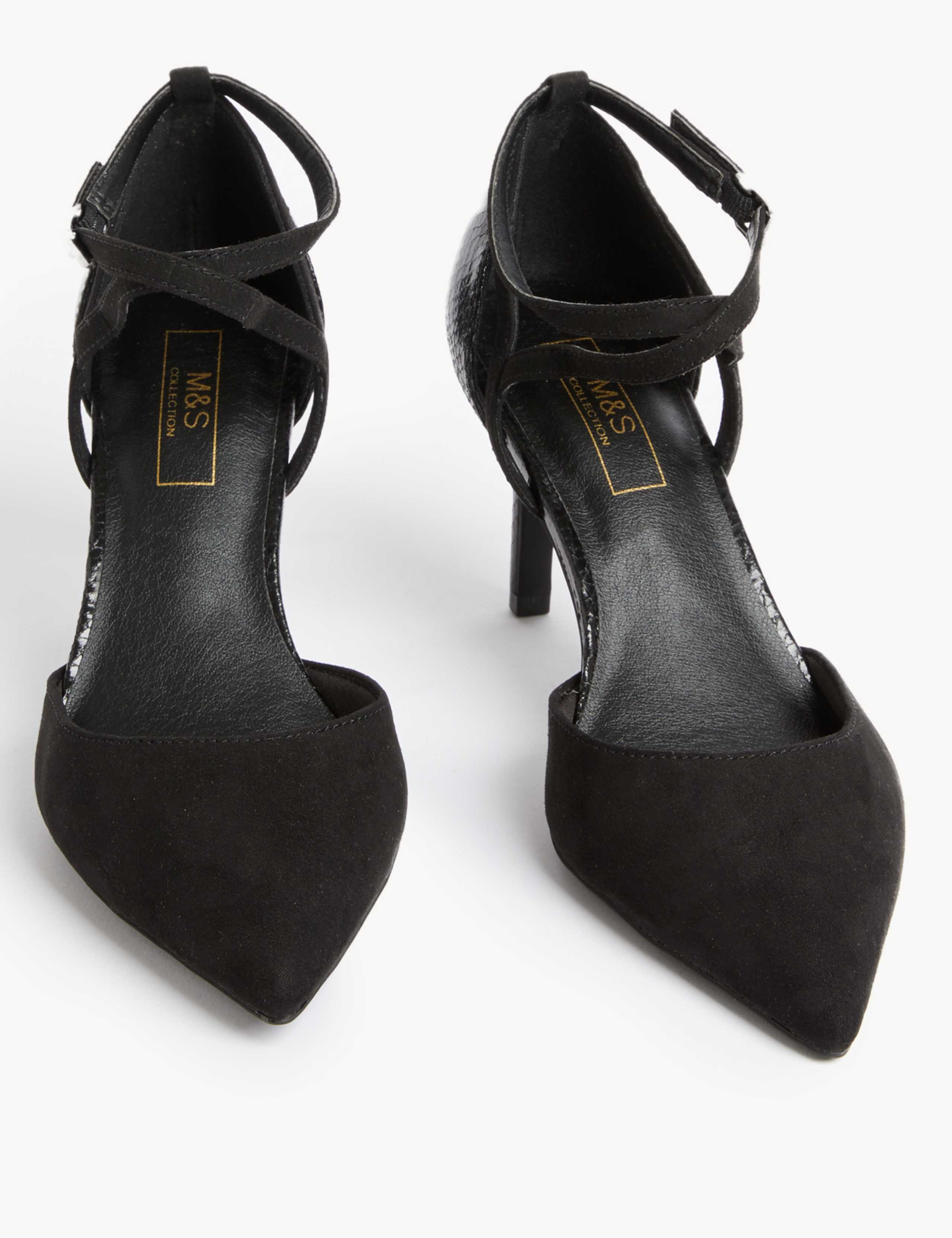 Wide Fit Stiletto Heel Court Shoes 2 of 2