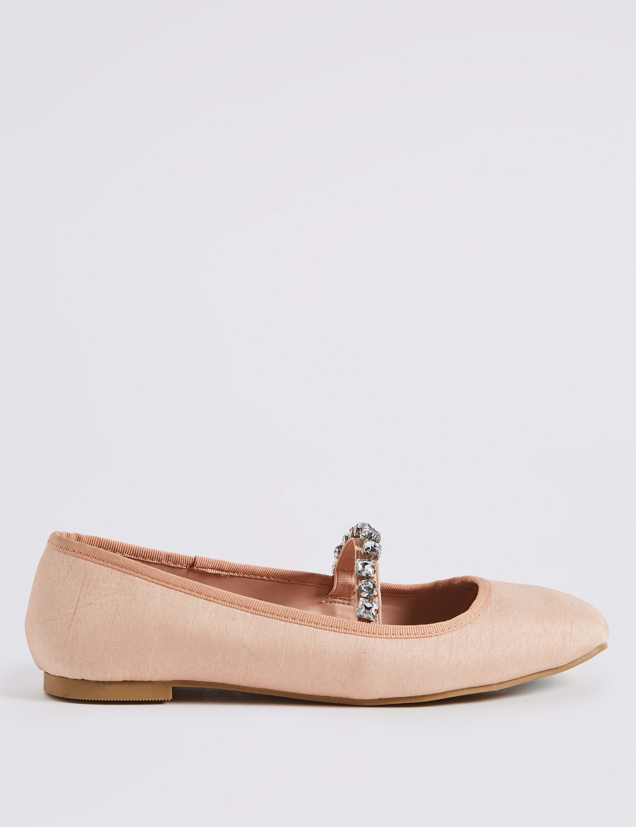 Jewel Strap Ballerina Pumps 2 of 6