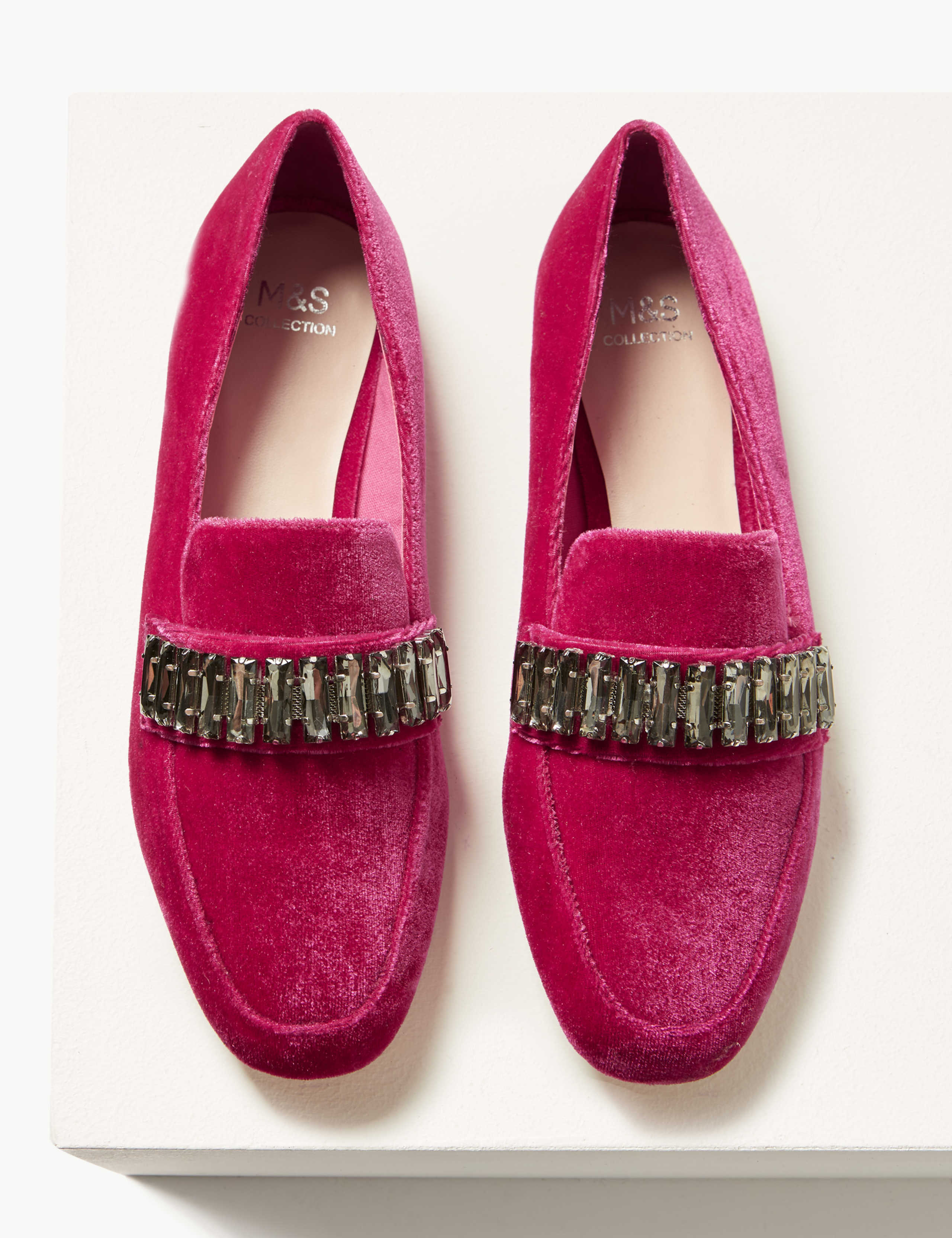 Jewel Trim Square Toe Loafers 4 of 6