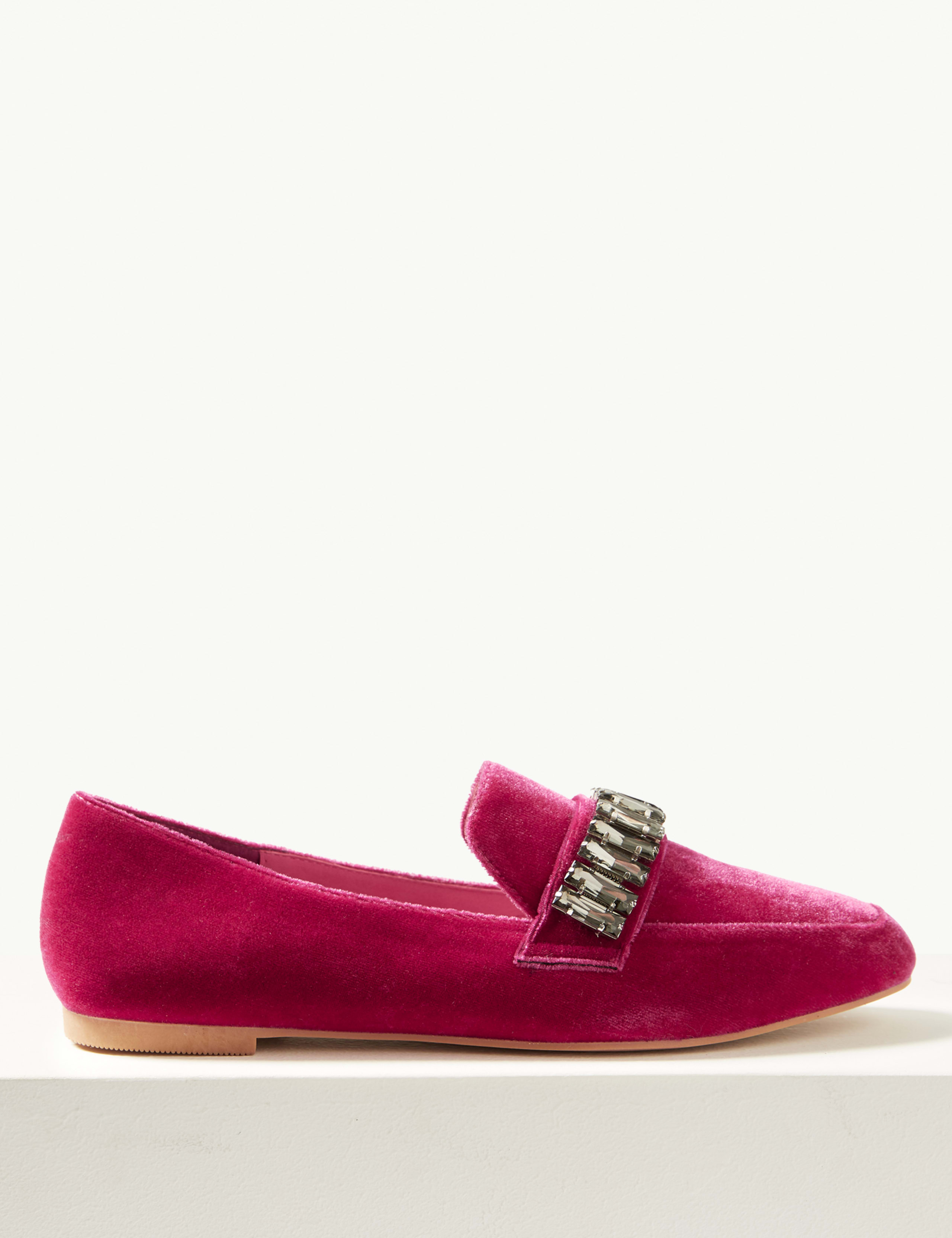 Jewel Trim Square Toe Loafers 2 of 6