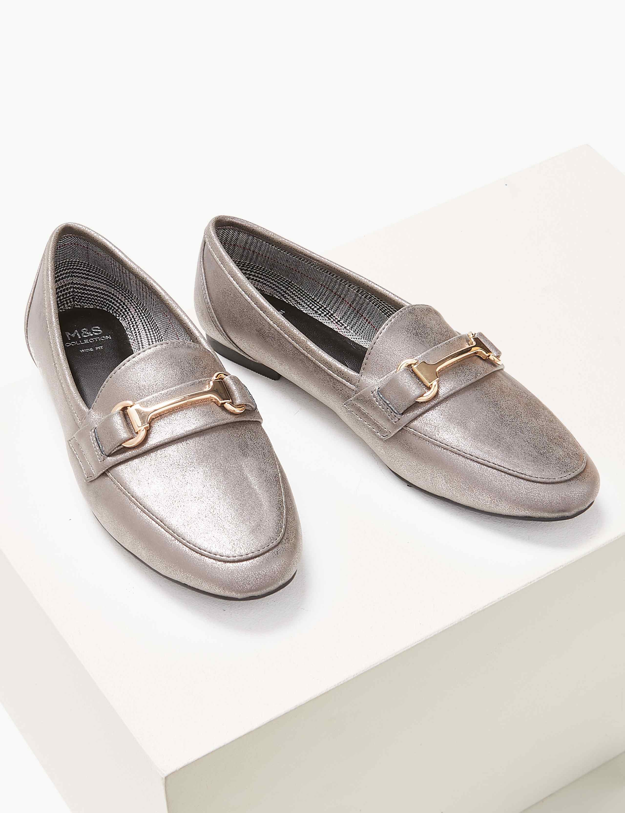 Wide Fit Metal Trim Loafers 3 of 5