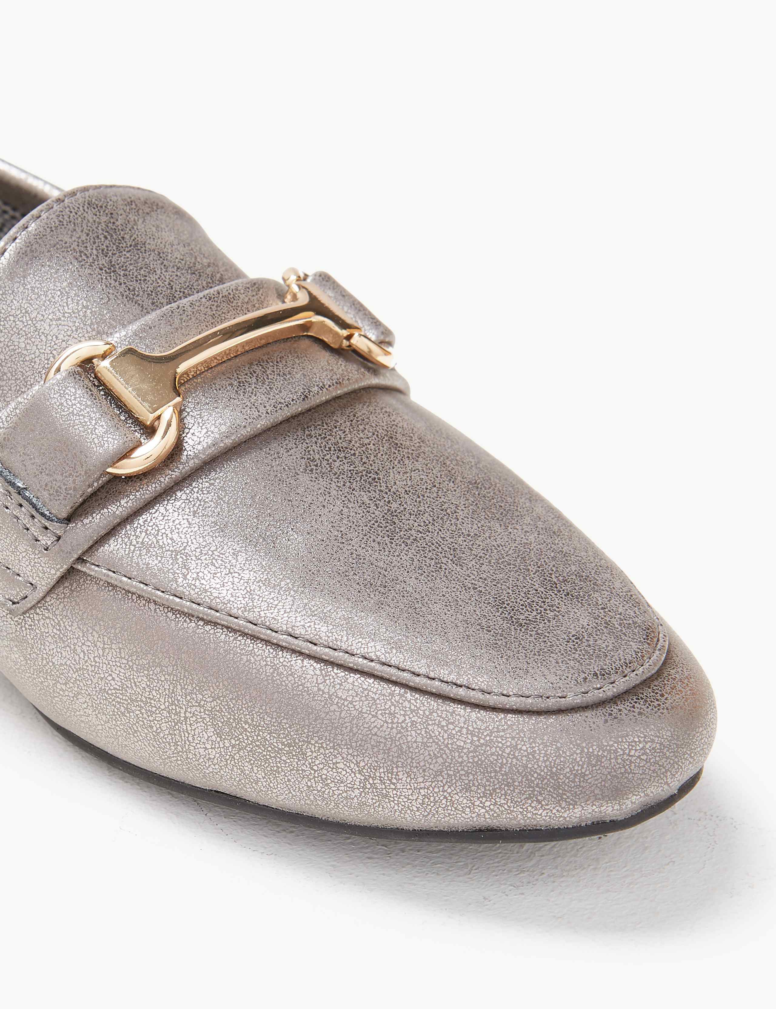 Wide Fit Metal Trim Loafers 4 of 5
