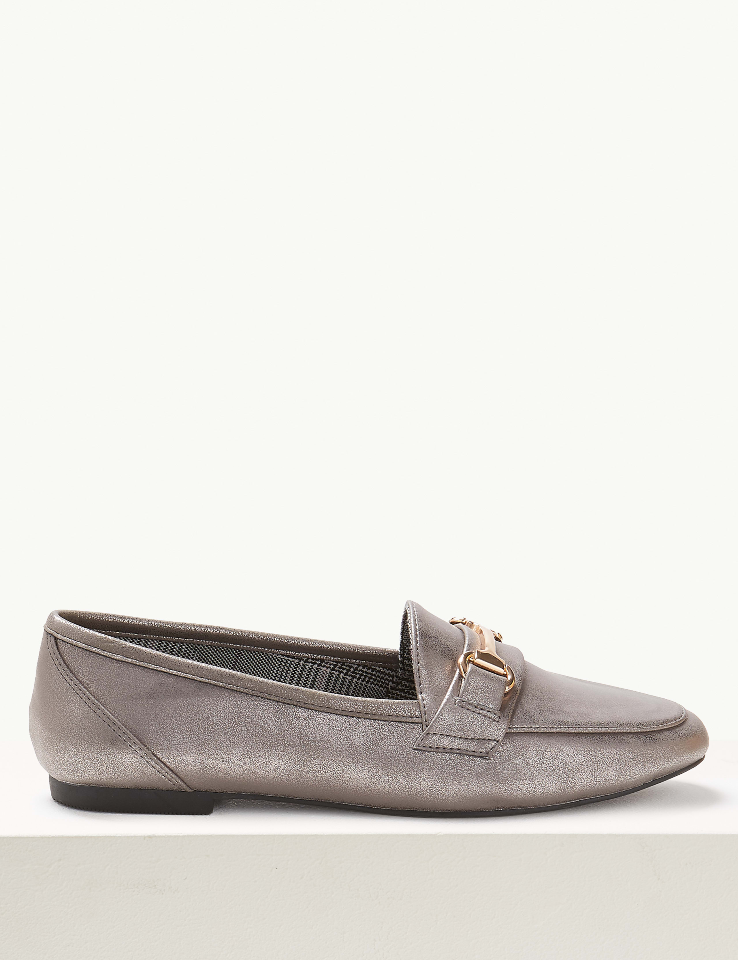 Wide Fit Metal Trim Loafers 2 of 5