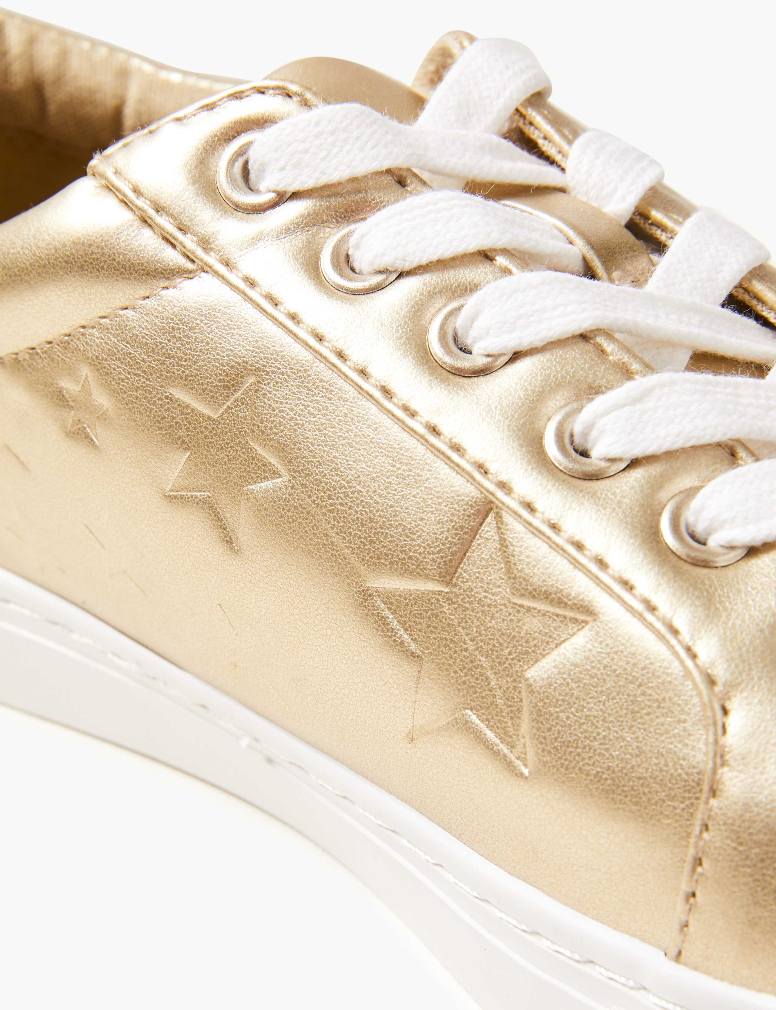 Lace-up Star Embossed Trainers 4 of 5