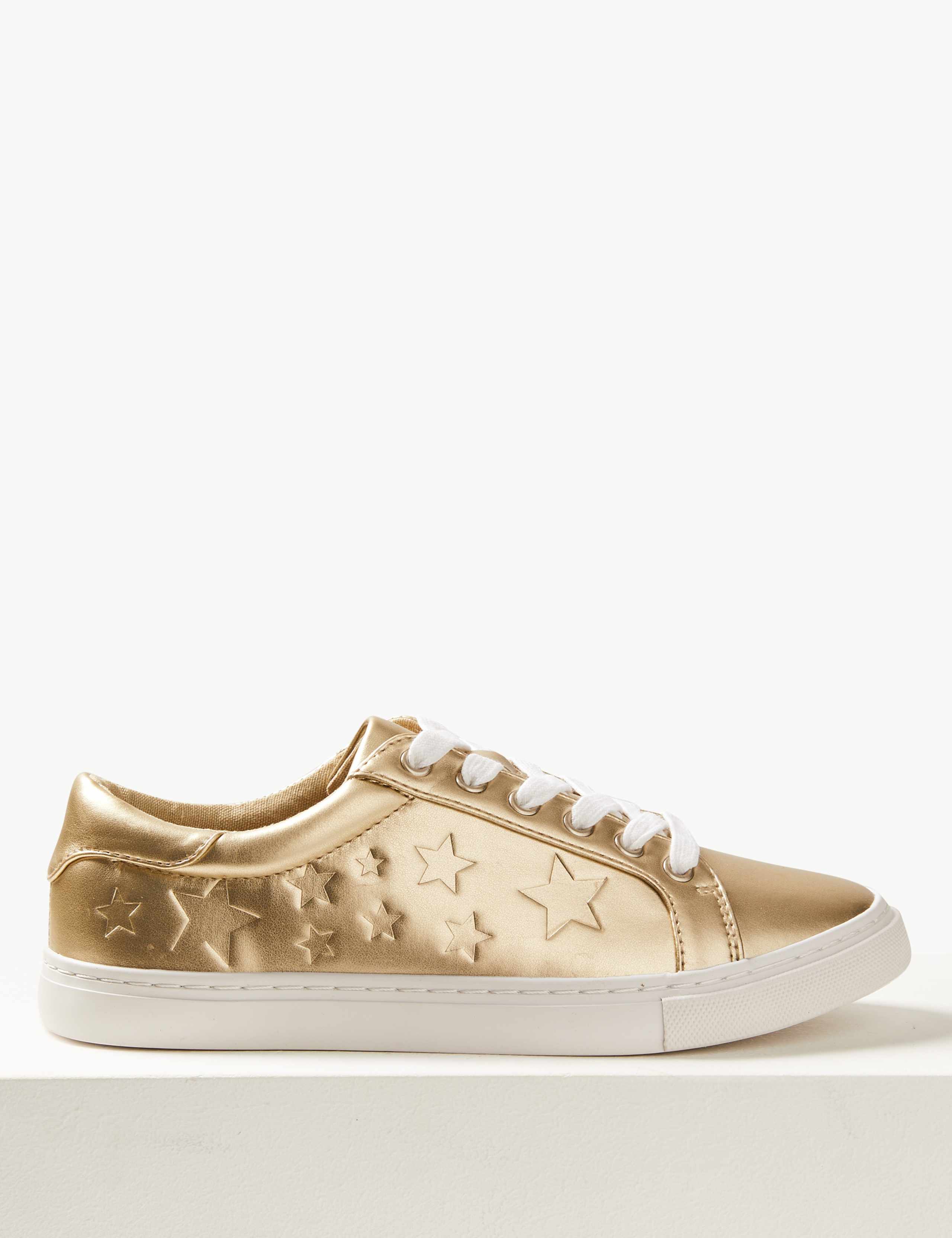 Lace-up Star Embossed Trainers 2 of 5