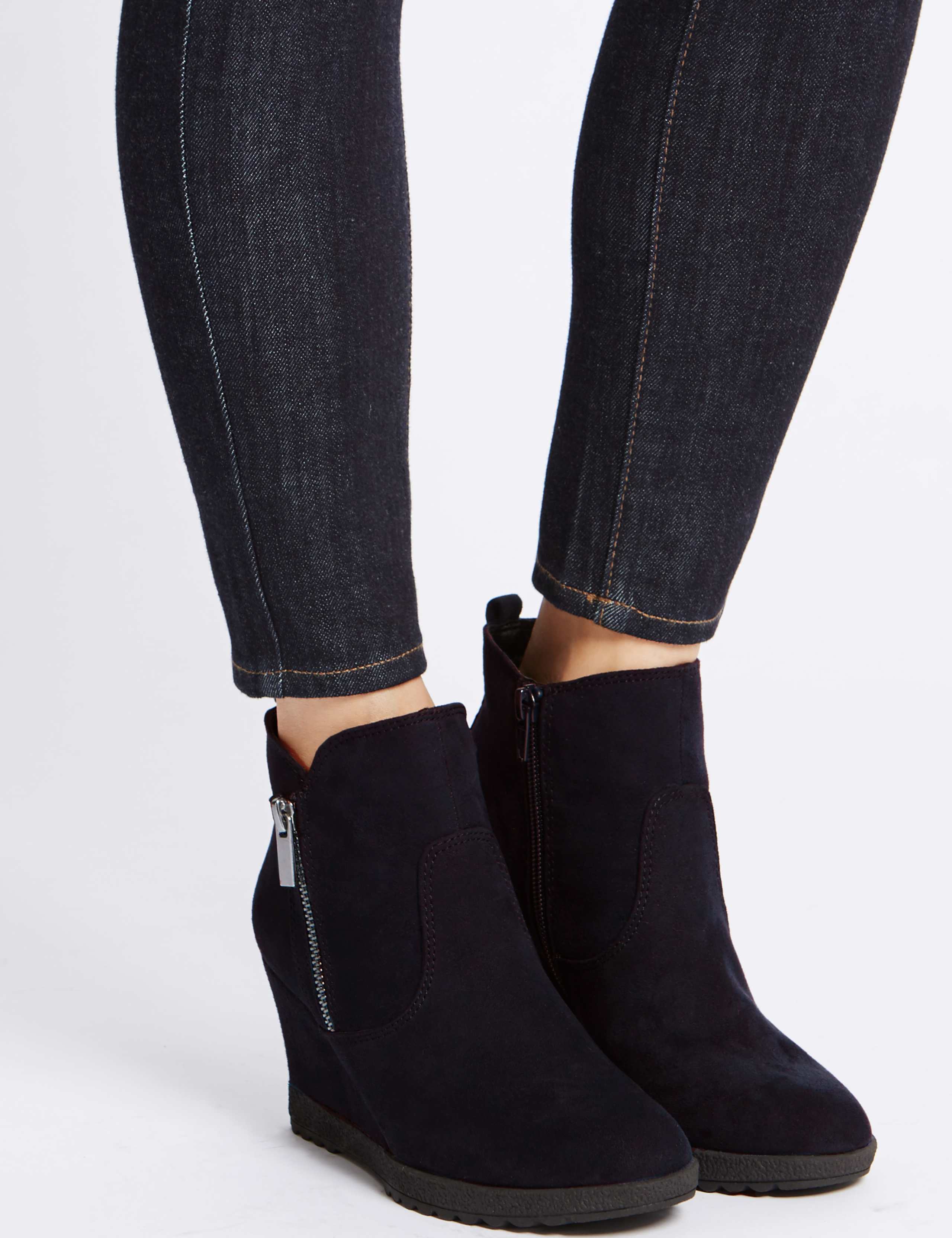 Wedge Heel Ankle Boots 1 of 6