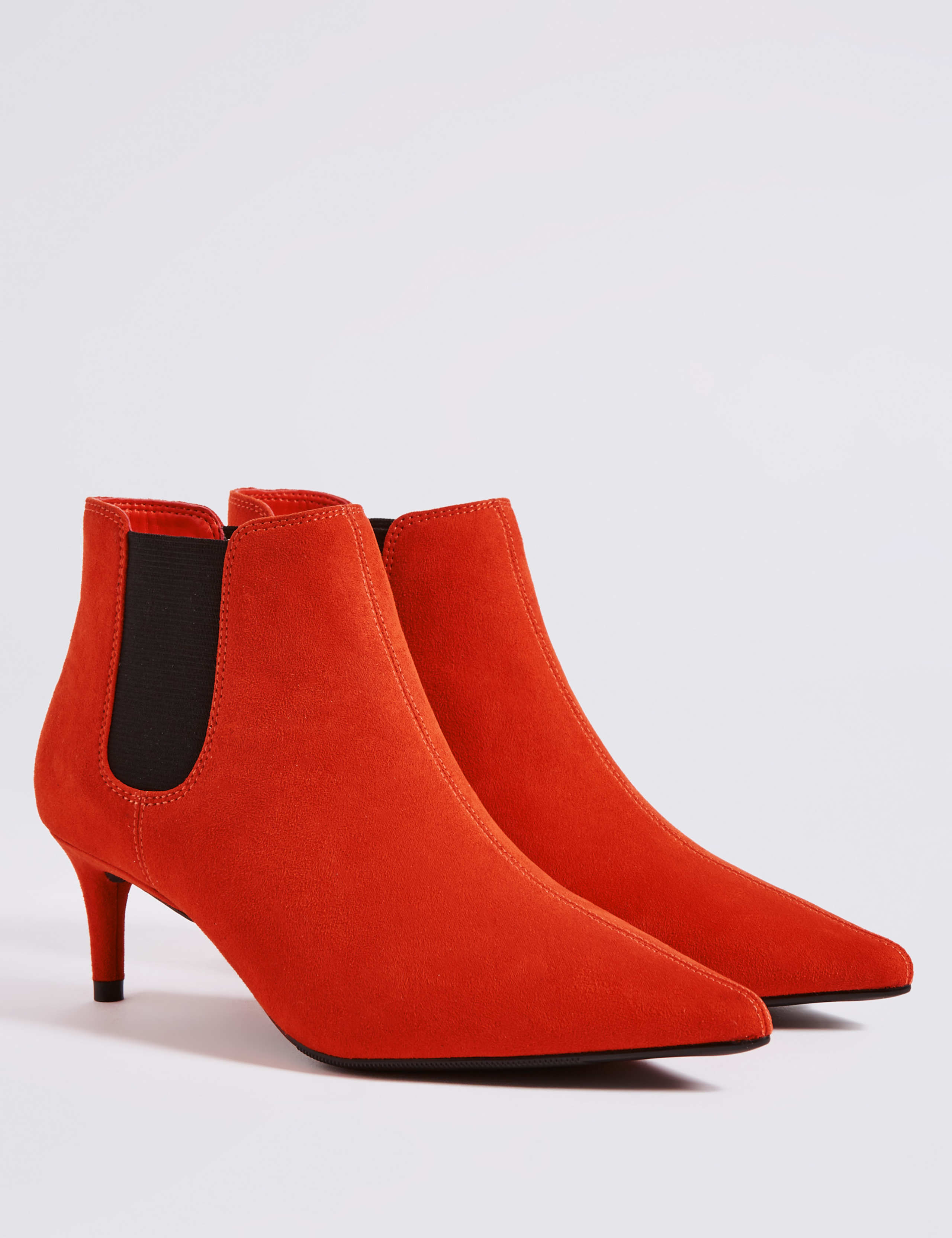 Kitten Heel Pointed Toe Ankle Boots 2 of 5