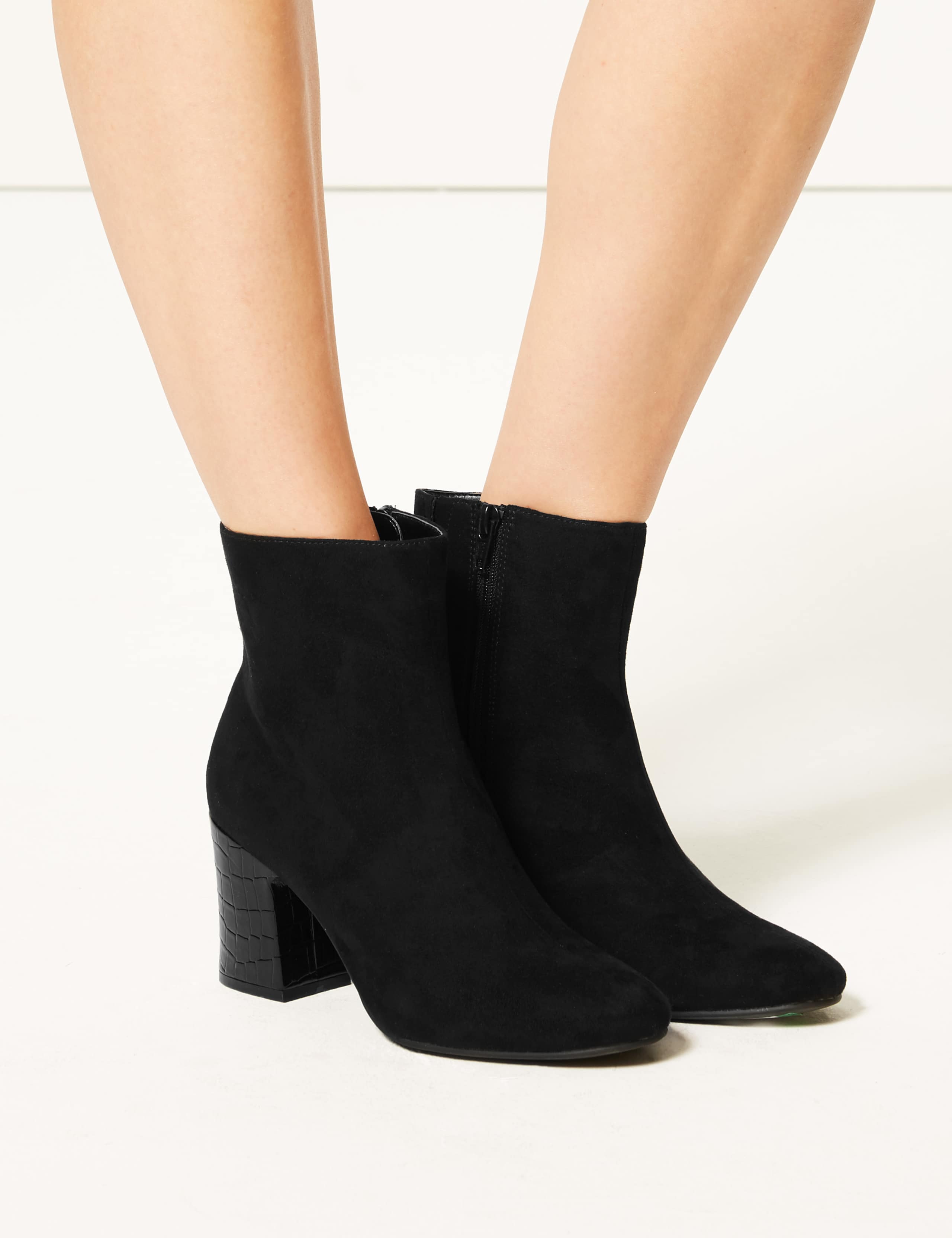 Block Heel Ankle Boots 1 of 6
