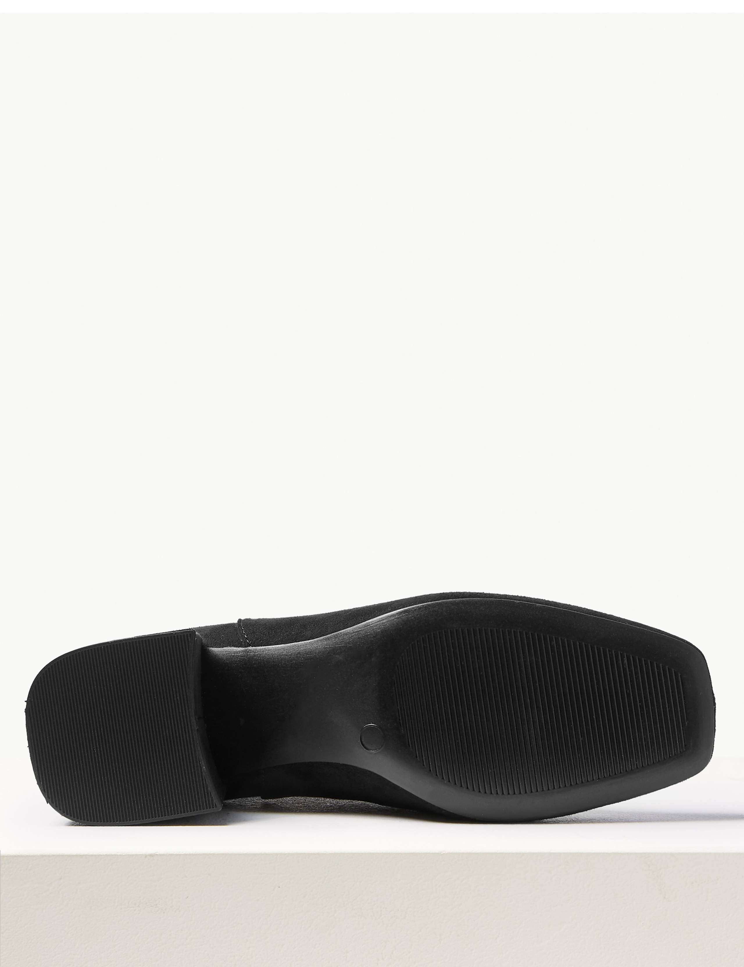 Block Heel Square Toe Chelsea Boots 6 of 6