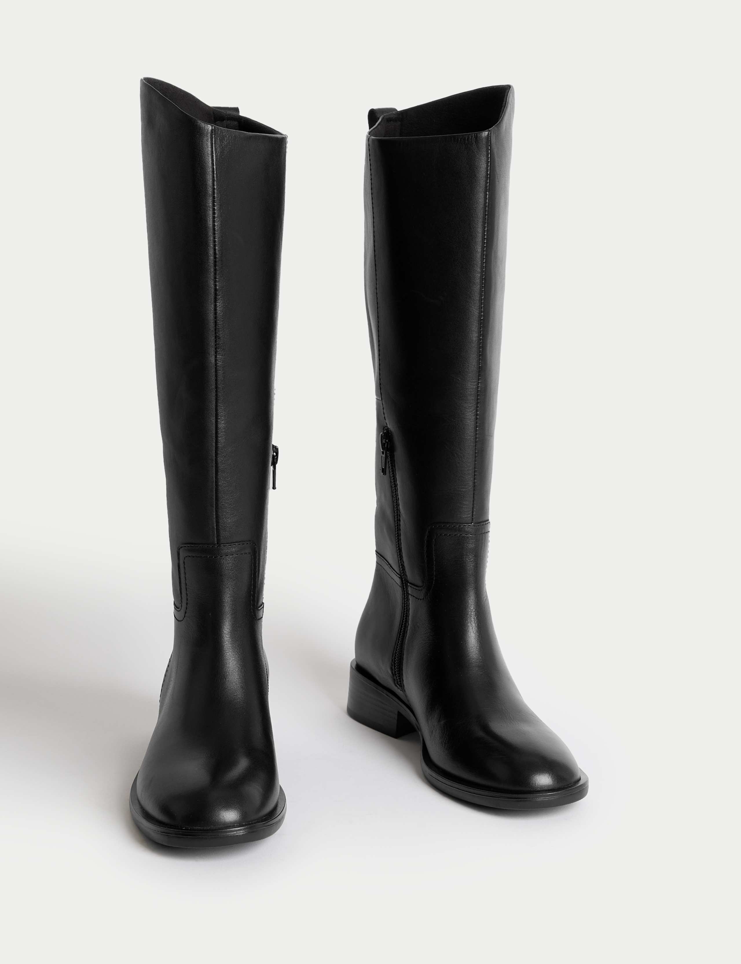 Leather Riding Knee High Boots 2 of 3