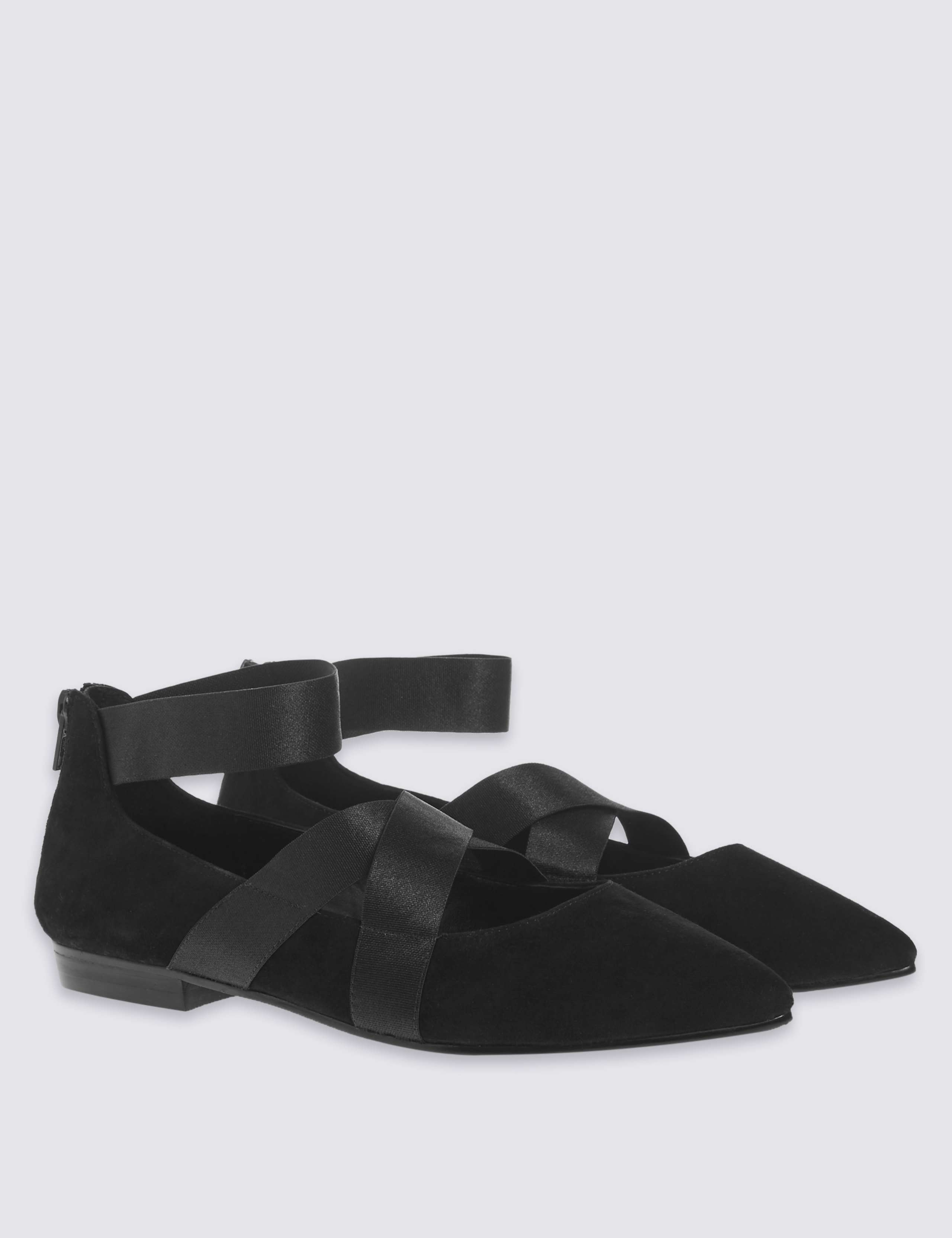 Wide Fit Suede Point Pump Shoes 3 of 6