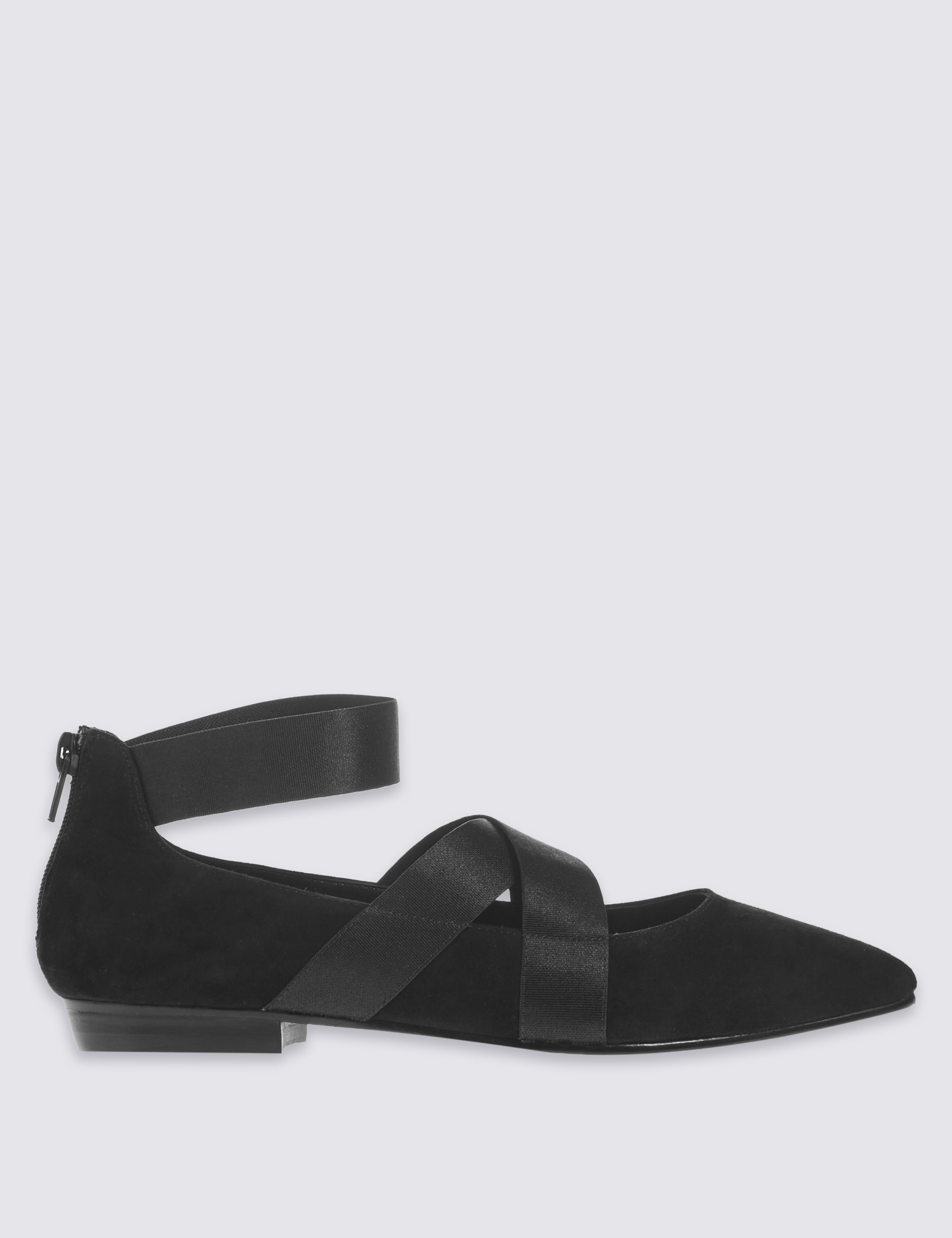 Wide Fit Suede Point Pump Shoes 2 of 6
