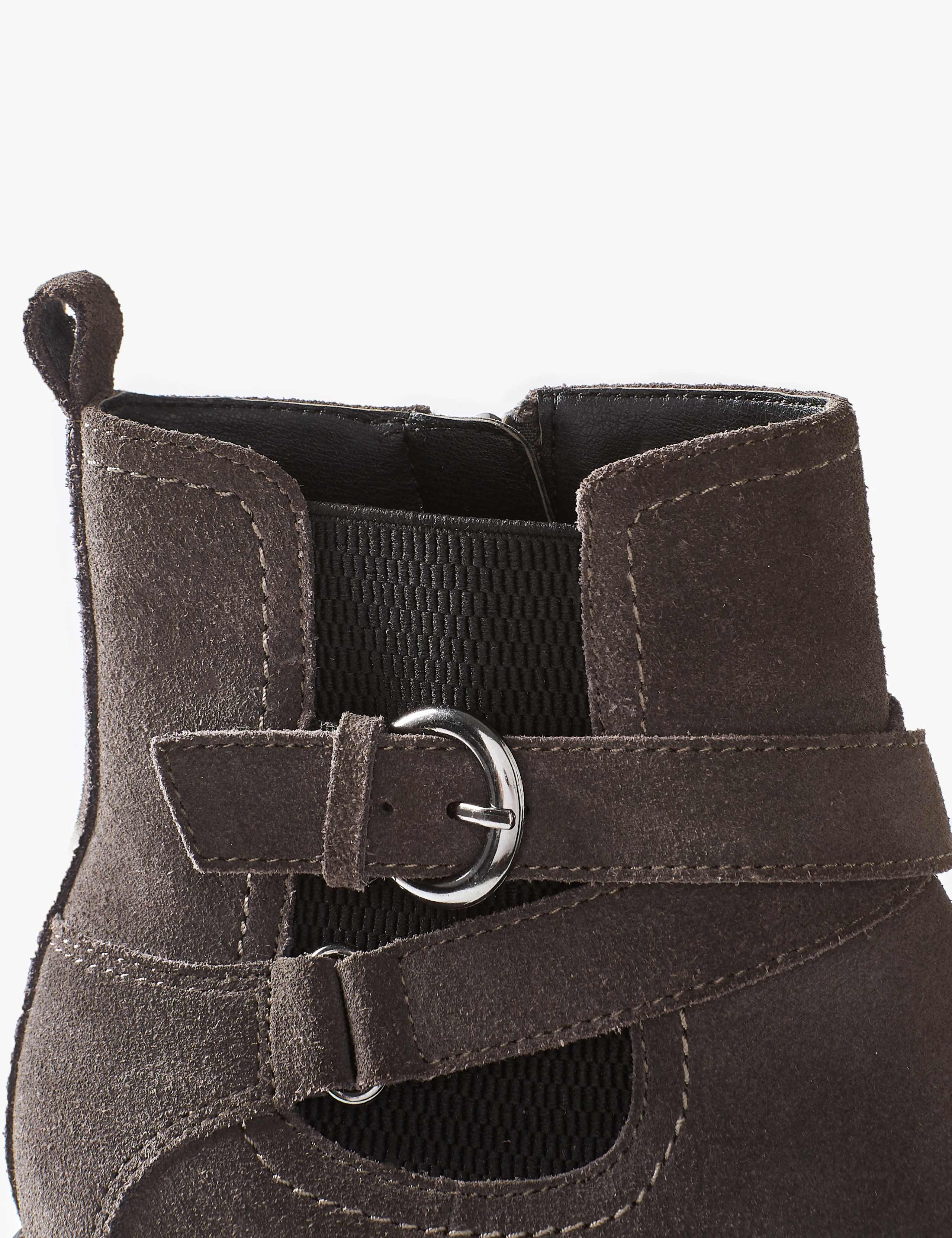 Wide Fit Suede Chelsea Ankle Boots 2 of 3