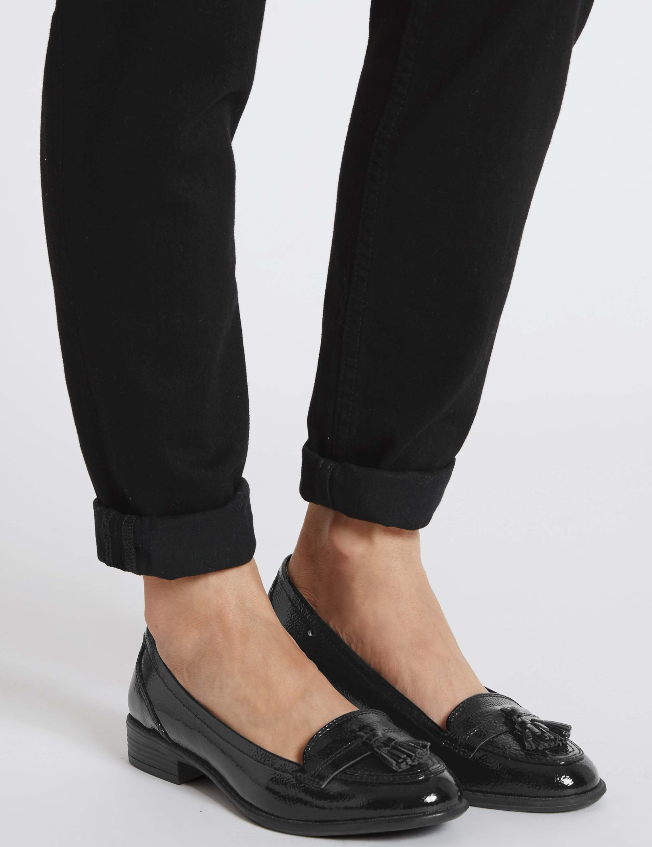 Wide Fit Leather Tassel Loafers 1 of 5