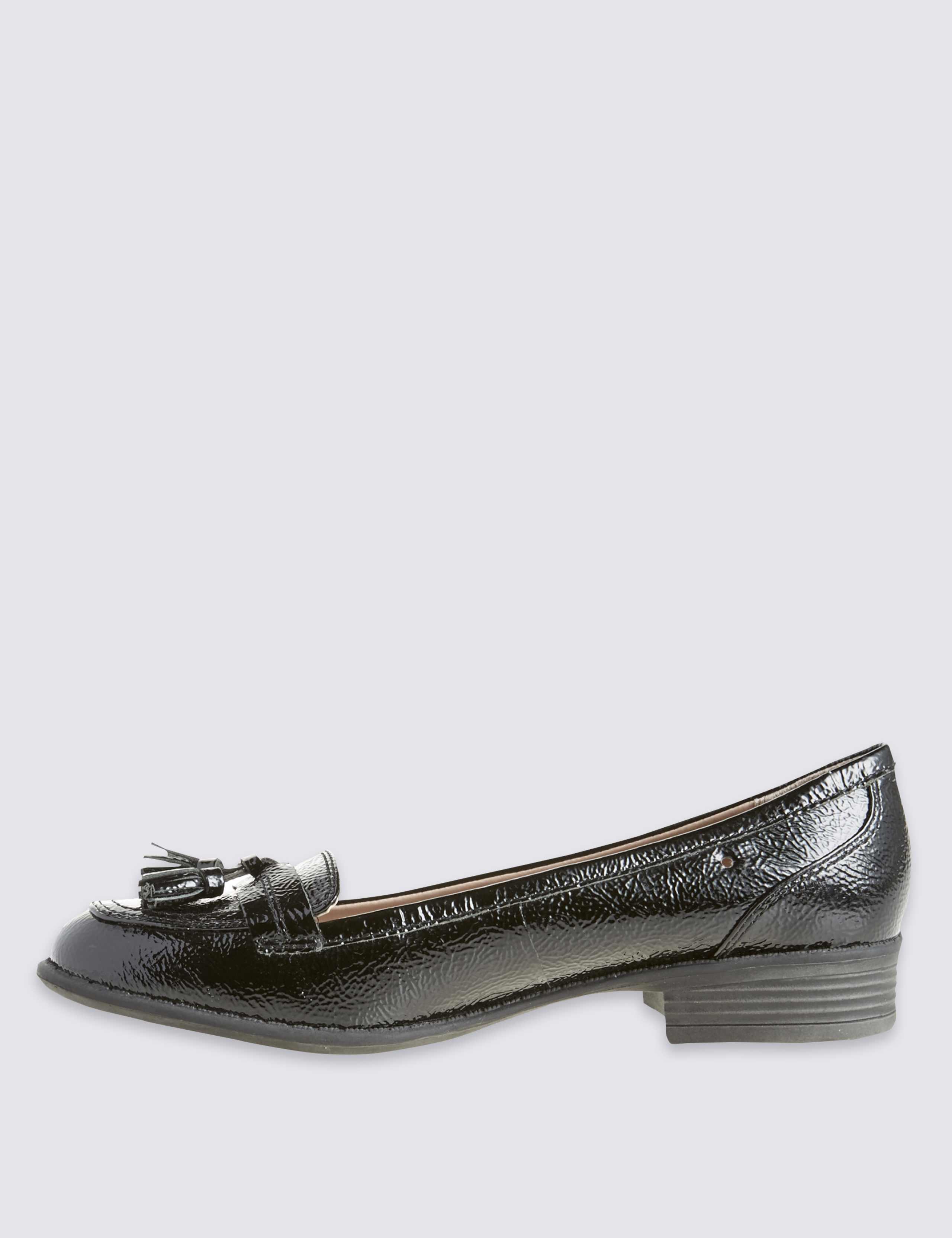 Wide Fit Leather Tassel Loafers 4 of 5
