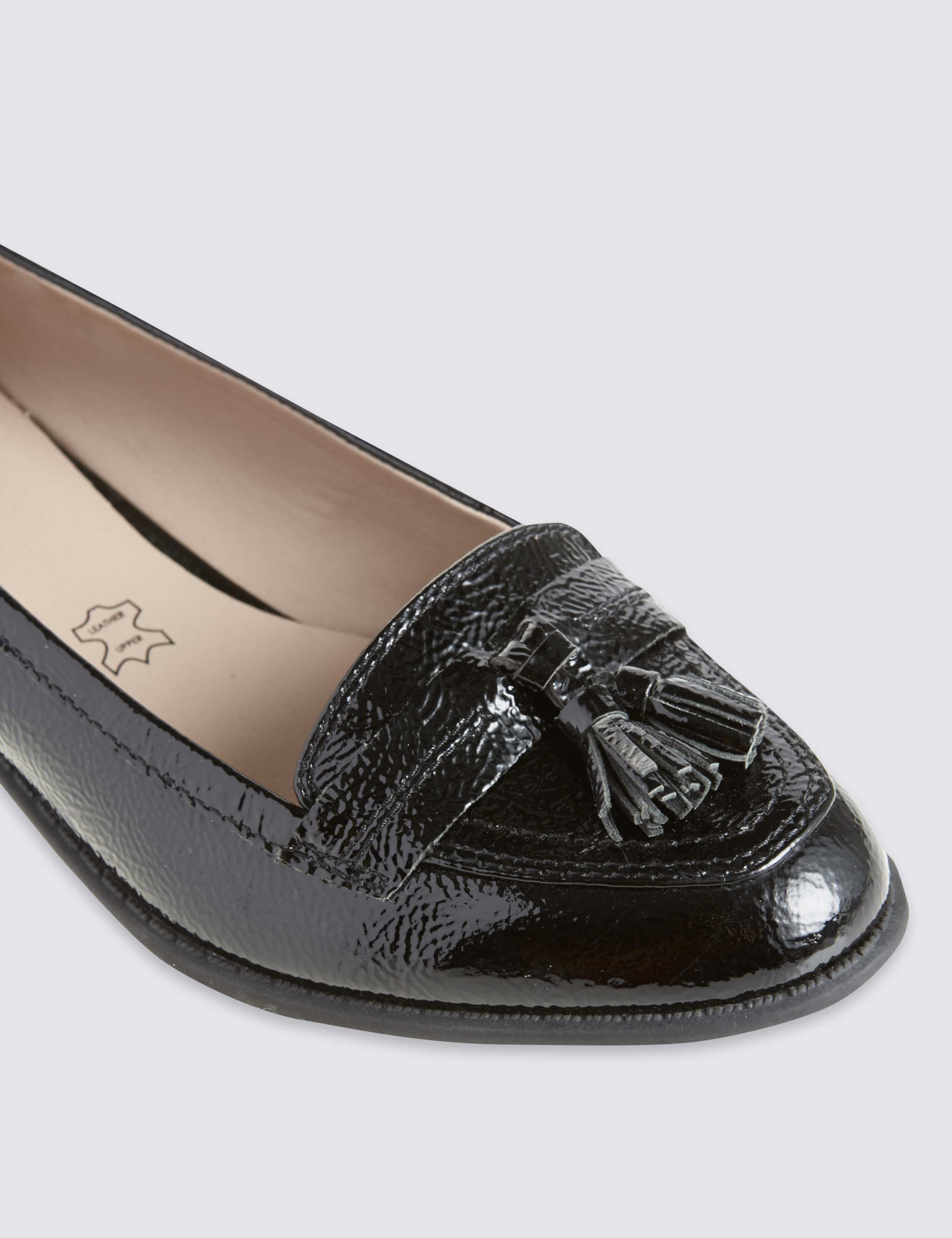 Wide Fit Leather Tassel Loafers 5 of 5