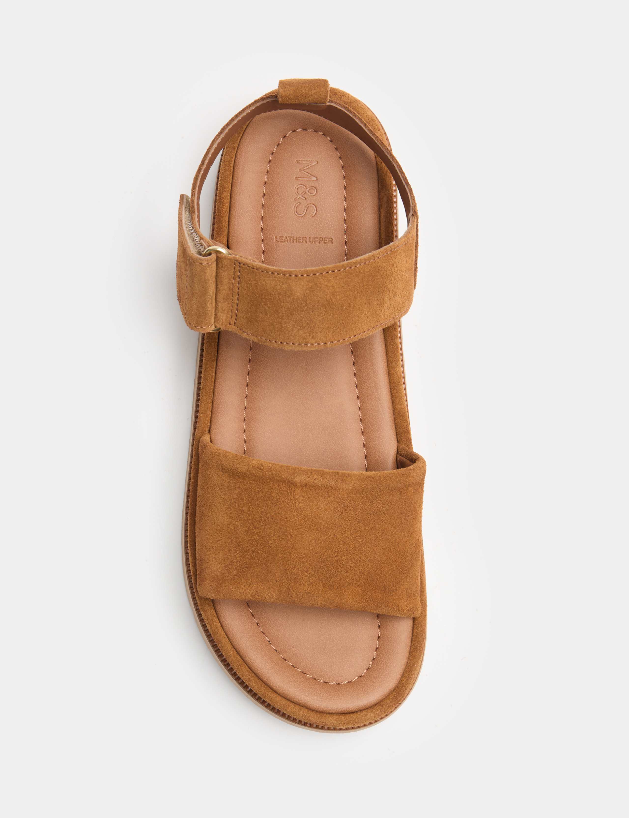 Suede Ankle Strap Flatform Sandals 3 of 3