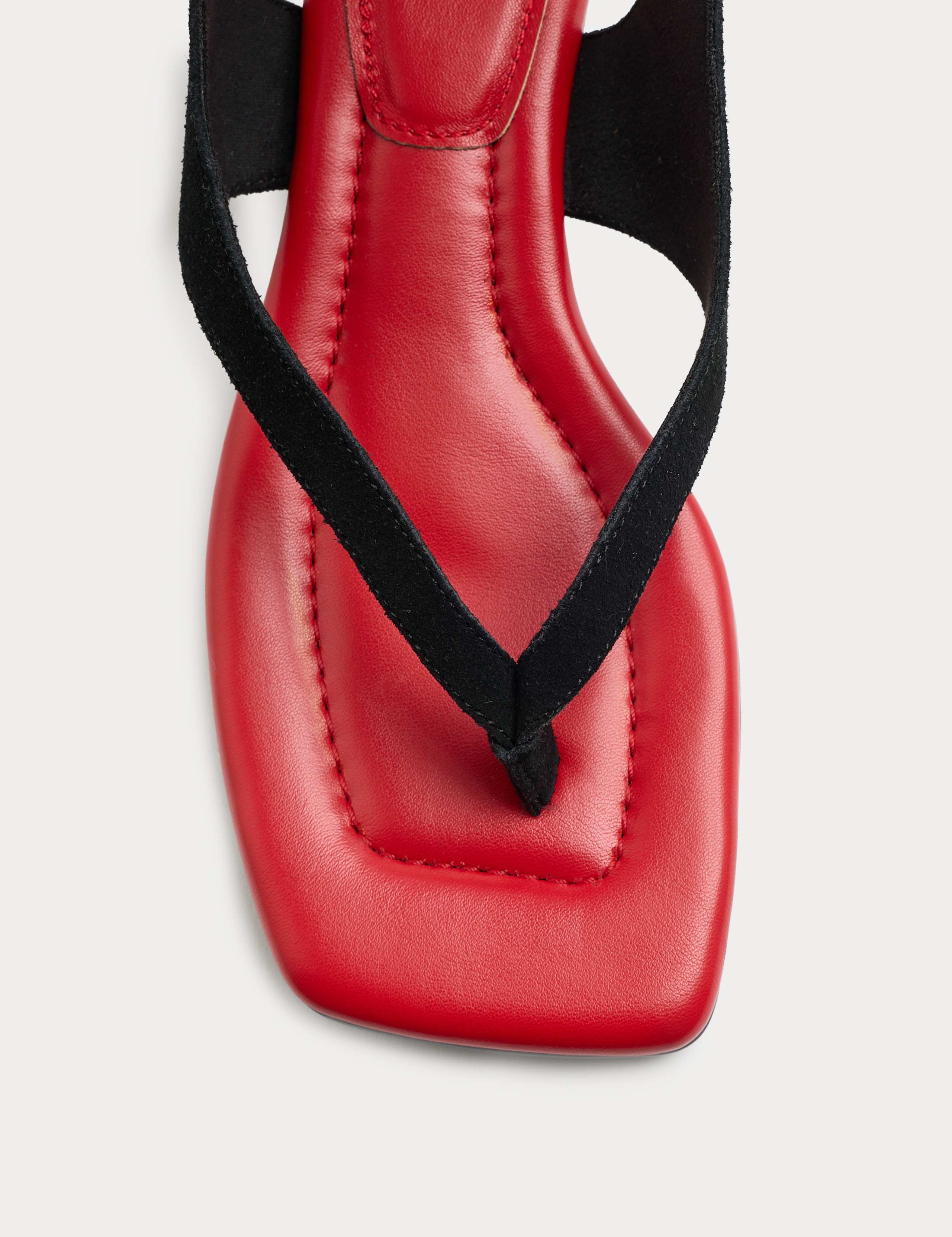 Suede Tie Ankle Strap Kitten Heel Sandals 2 of 3