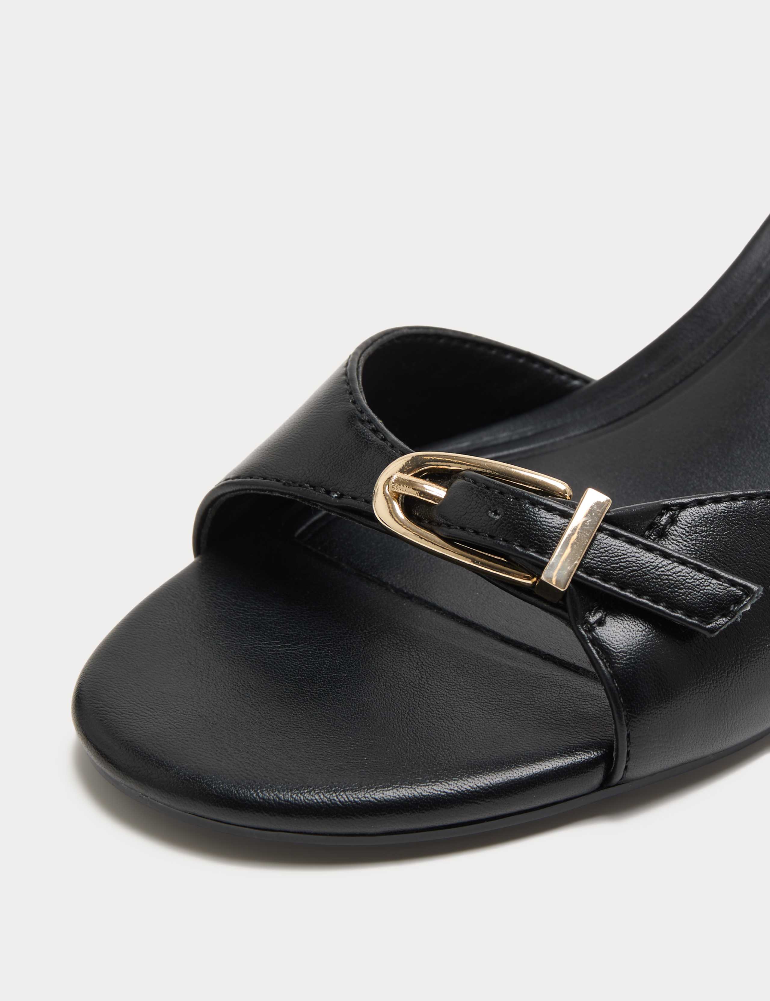 Buckle Ankle Strap Block Heel Sandals 3 of 3